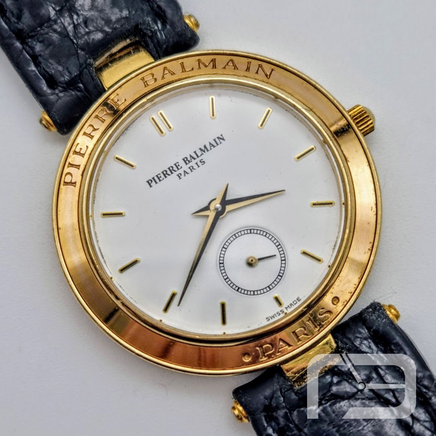 Balmain Unknown 700187 (Onbekend (willekeurig serienummer)) - Wit wijzerplaat 33mm Geelgoud (2/8)