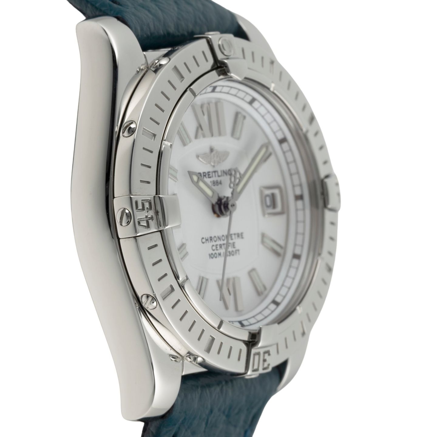 Breitling Cockpit Lady A71356 (2007) - Zilver wijzerplaat 32mm Staal (7/8)