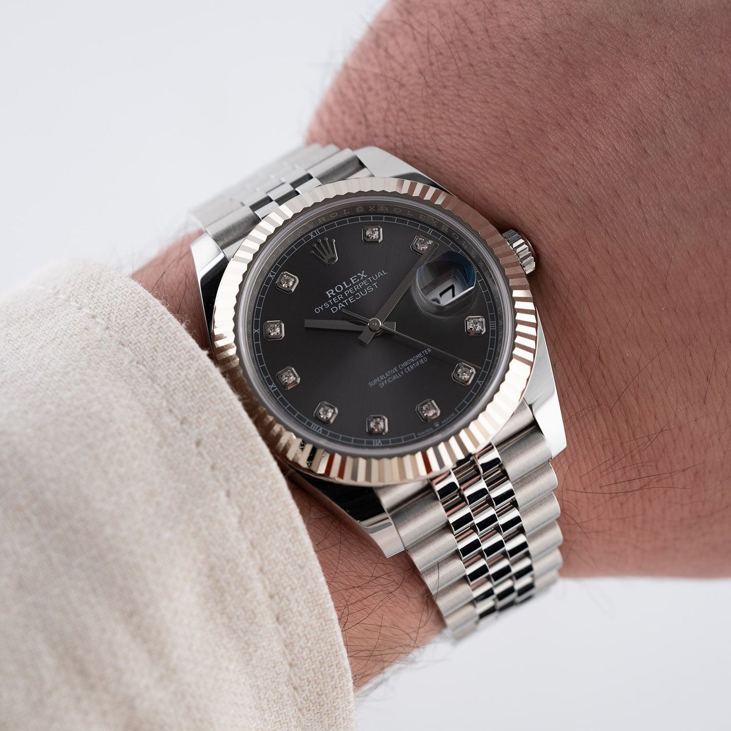 Rolex Datejust 41 126334 (2021) - Grijs wijzerplaat 41mm Staal (6/7)