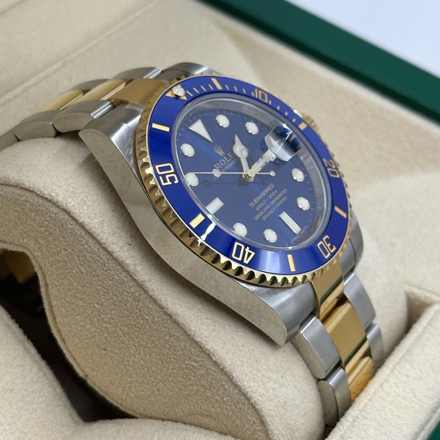 Rolex Submariner Date 116613LB (Onbekend (willekeurig serienummer)) - Blauw wijzerplaat 40mm Goud/Staal (7/8)