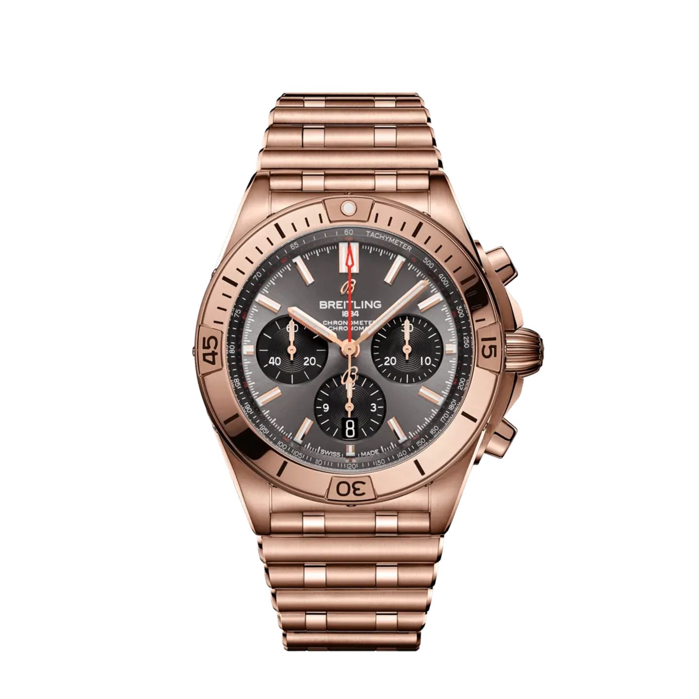 Breitling Chronomat 42 RB0134101B1R1 (2024) - Grijs wijzerplaat 42mm Roodgoud (1/5)