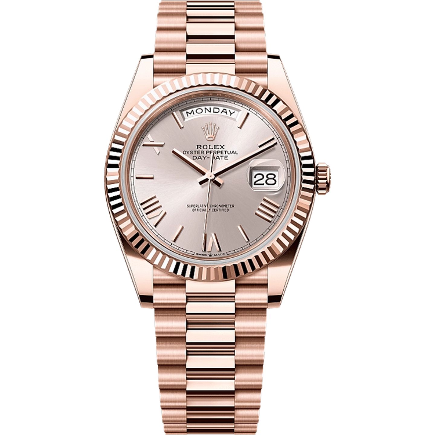 Rolex Day-Date 40 228235 (2025) - Grijs wijzerplaat 40mm Roségoud (1/1)