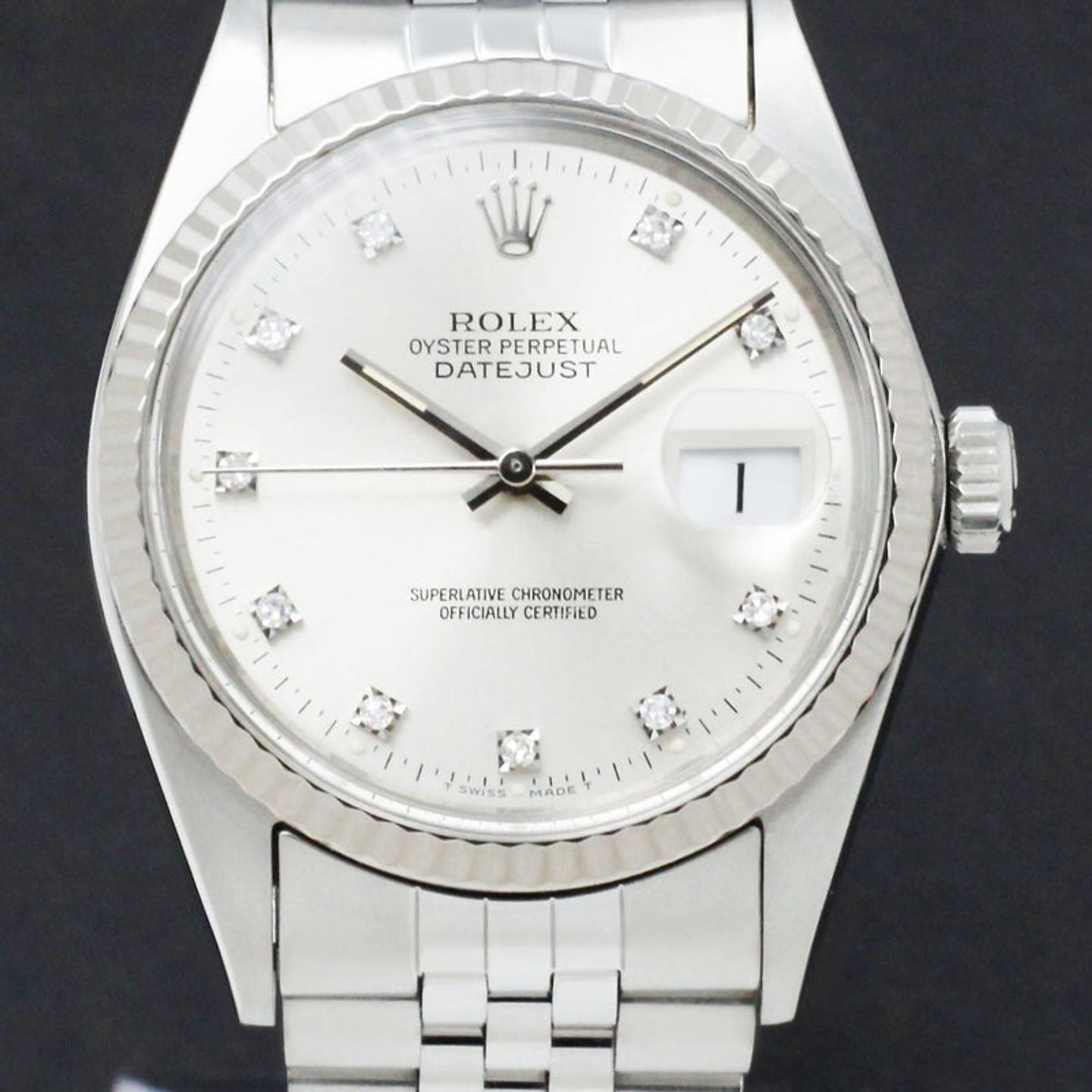 Rolex Datejust 36 16014 (1985) - Silver dial 36 mm Steel case (1/7)