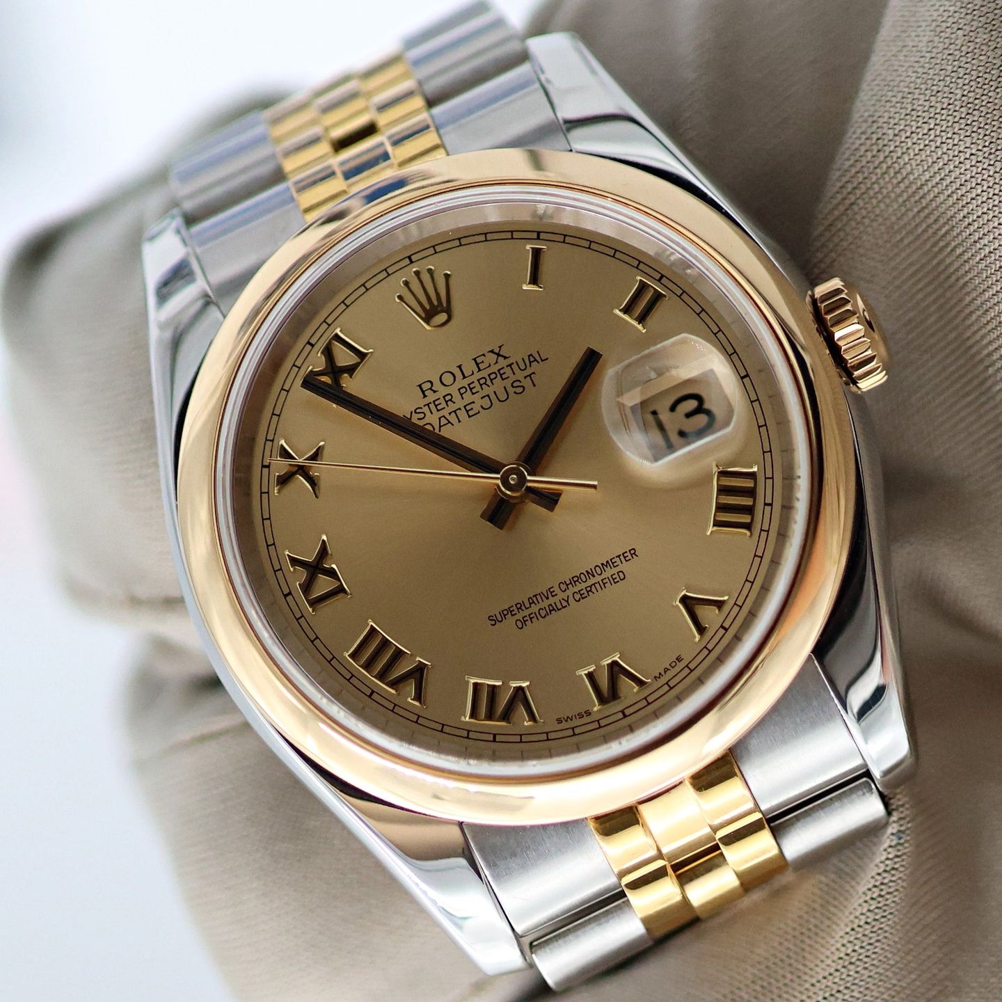 Rolex Datejust 36 116203 (Onbekend (willekeurig serienummer)) - 36mm Goud/Staal (6/8)