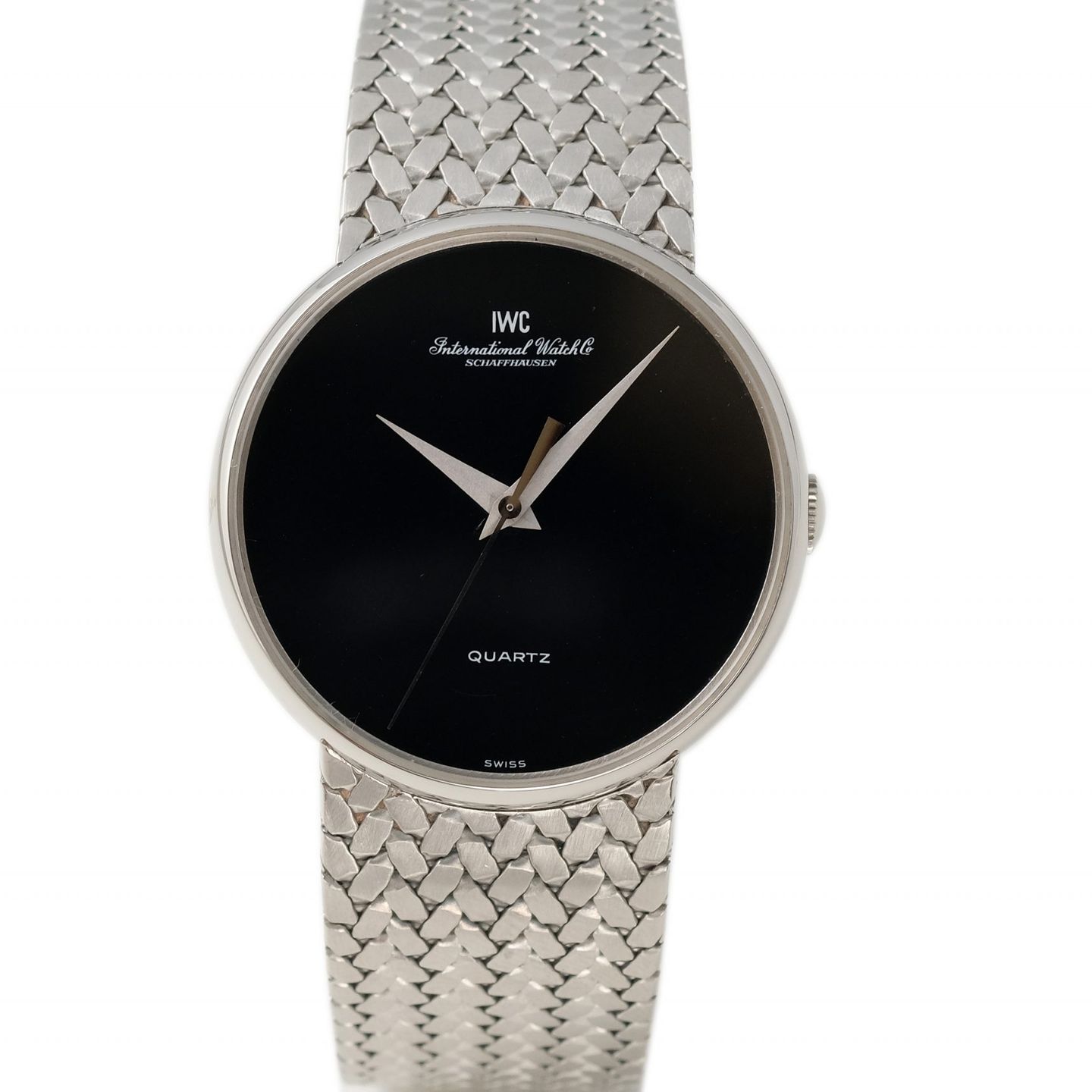 IWC Vintage 3035 (1975) - Zwart wijzerplaat 33mm Staal (1/4)