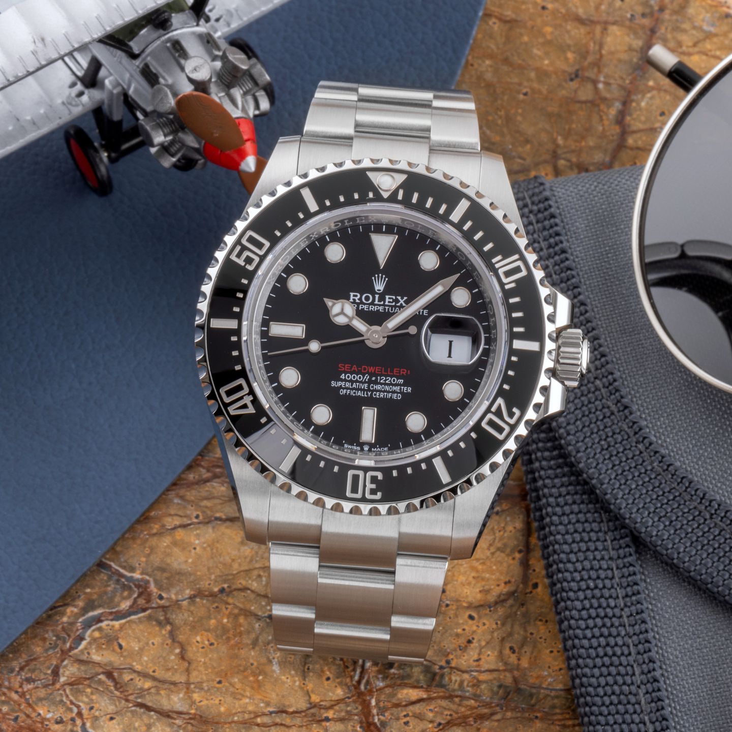 Rolex Sea-Dweller 126600 (2018) - Zwart wijzerplaat 43mm Staal (1/8)