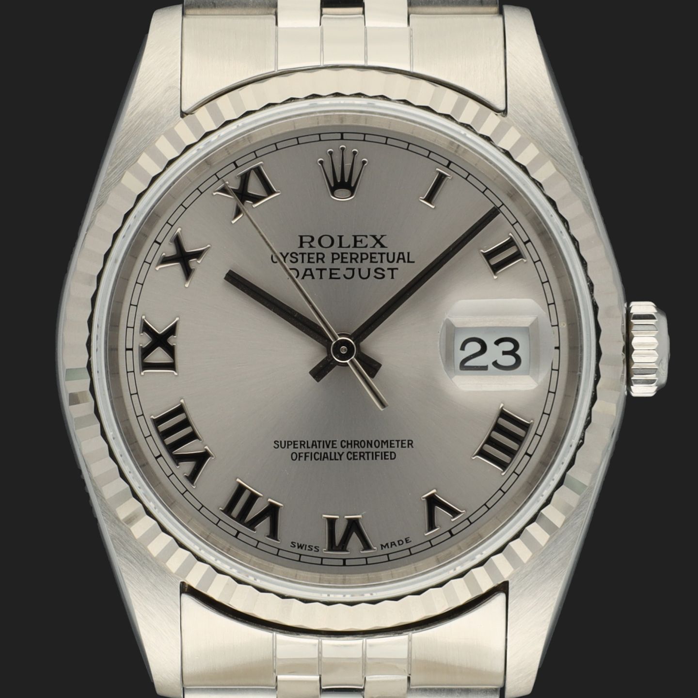 Rolex Datejust 36 16234 (2000) - Zilver wijzerplaat 36mm Staal (2/8)