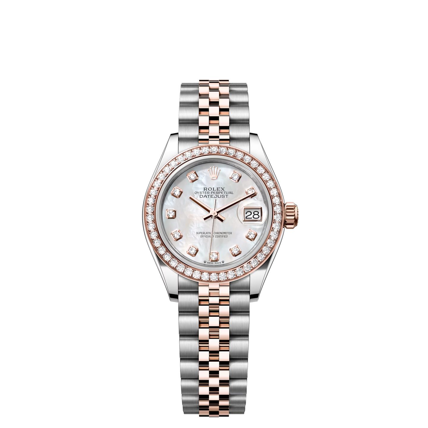 Rolex Lady-Datejust 279381RBR (2024) - Pearl dial 28 mm Steel case (1/8)