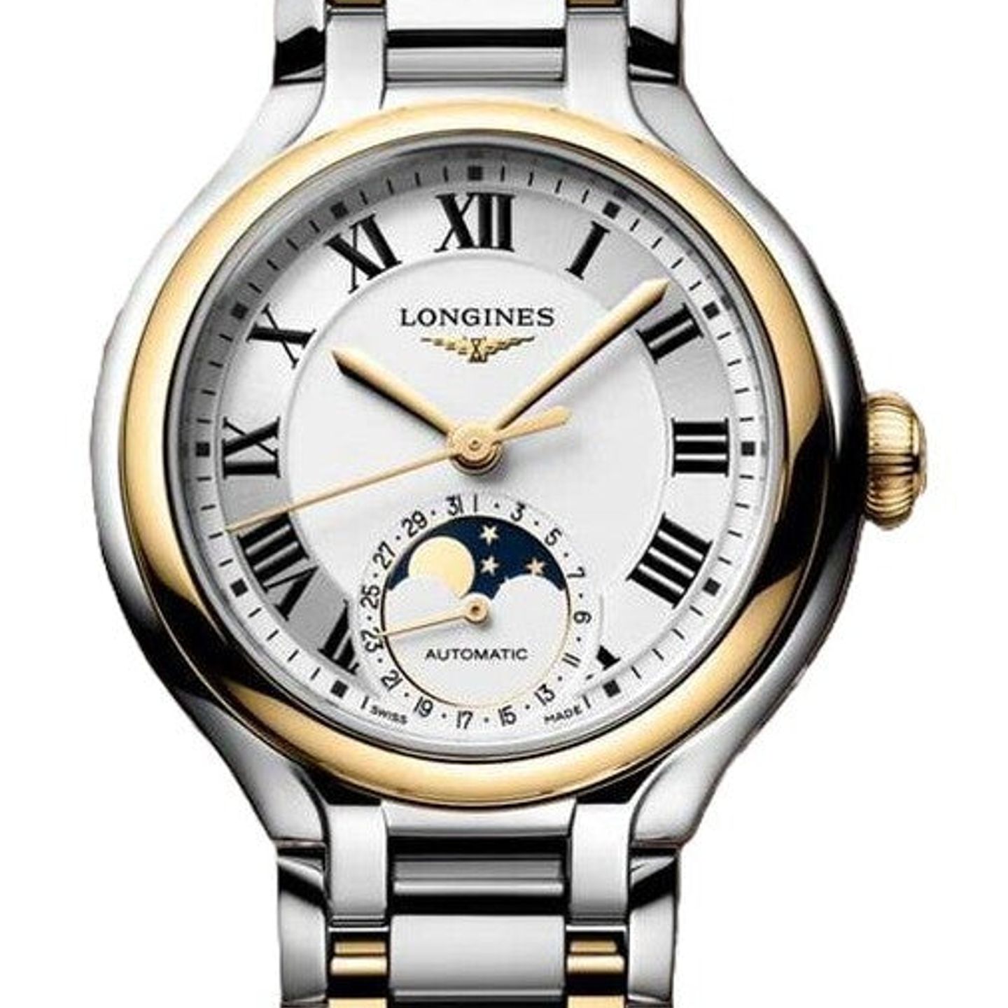 Longines PrimaLuna L8.126.5.79.7 (2026) - Silver dial 34 mm Gold/Steel case (1/1)