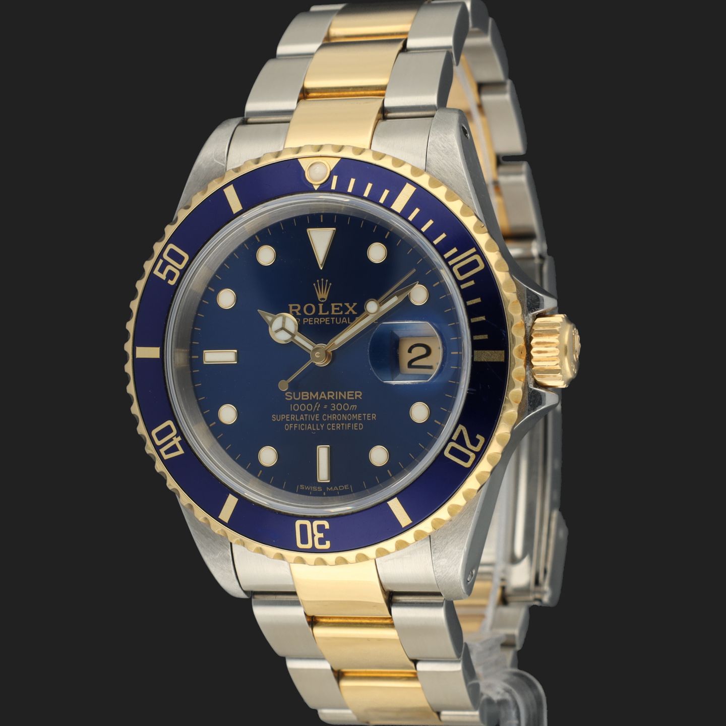Rolex Submariner Date 116613 (2000) - 40mm Goud/Staal (1/8)