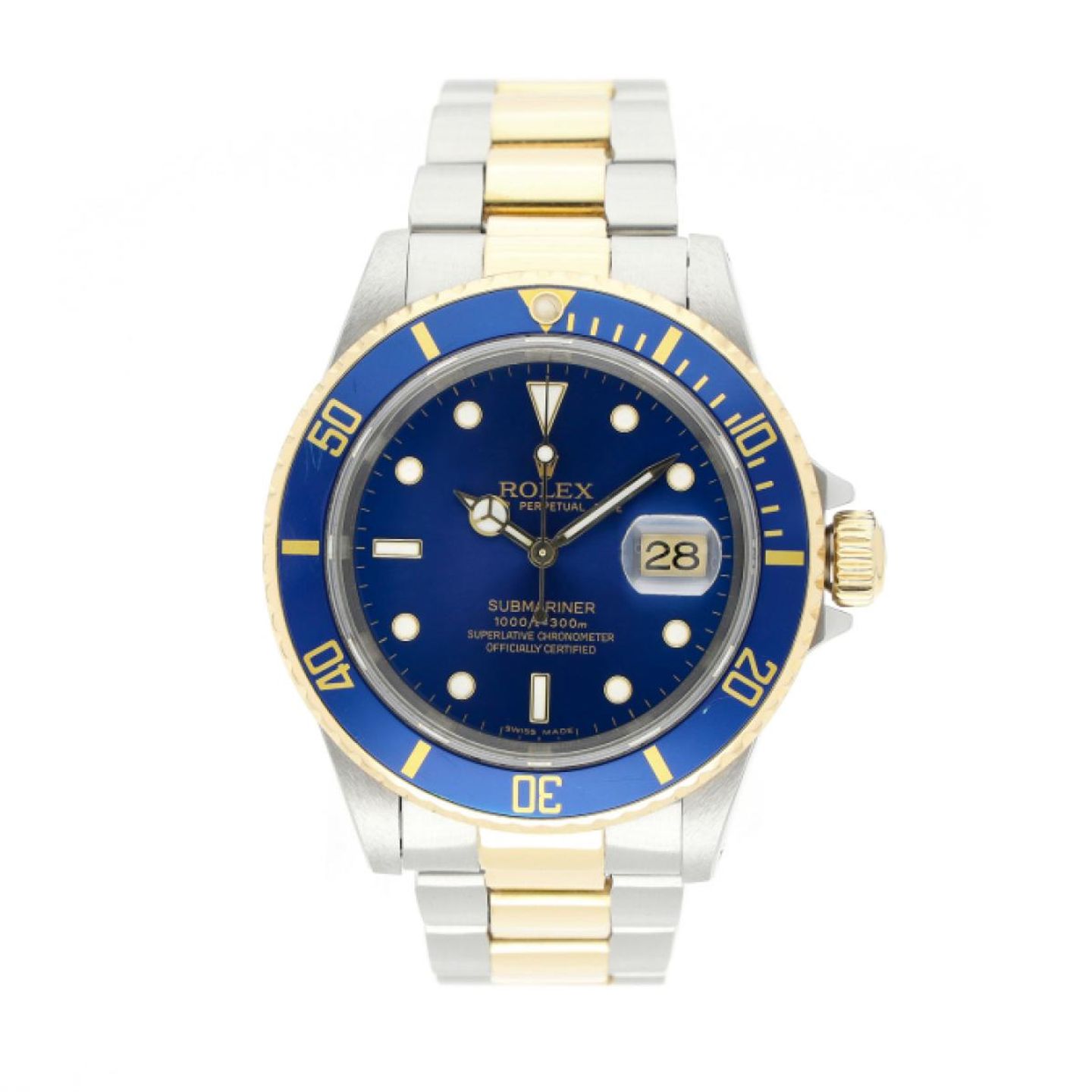 Rolex Submariner Date 16613 (1997) - 40 mm Gold/Steel case (1/4)
