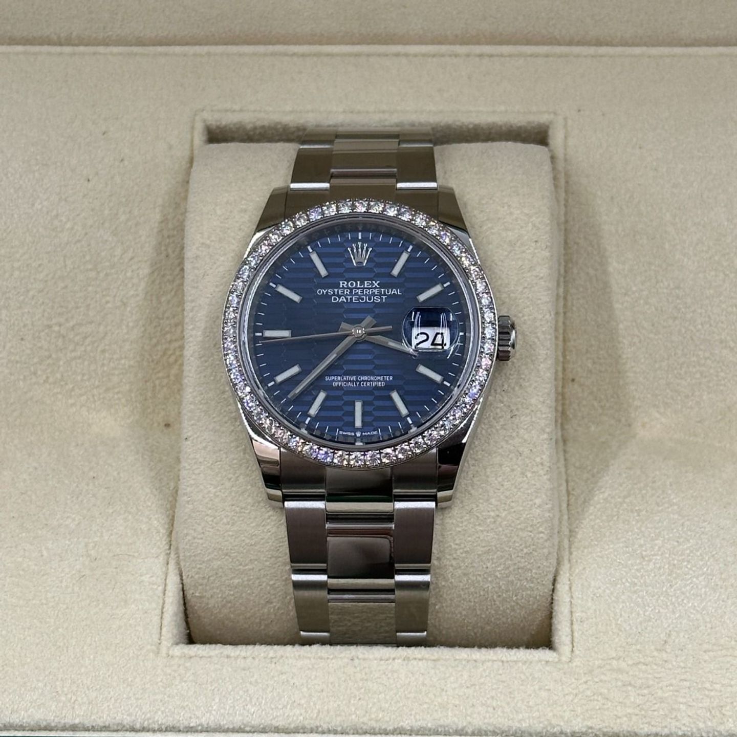 Rolex Datejust 36 126284RBR (2021) - Blauw wijzerplaat 36mm Staal (5/8)