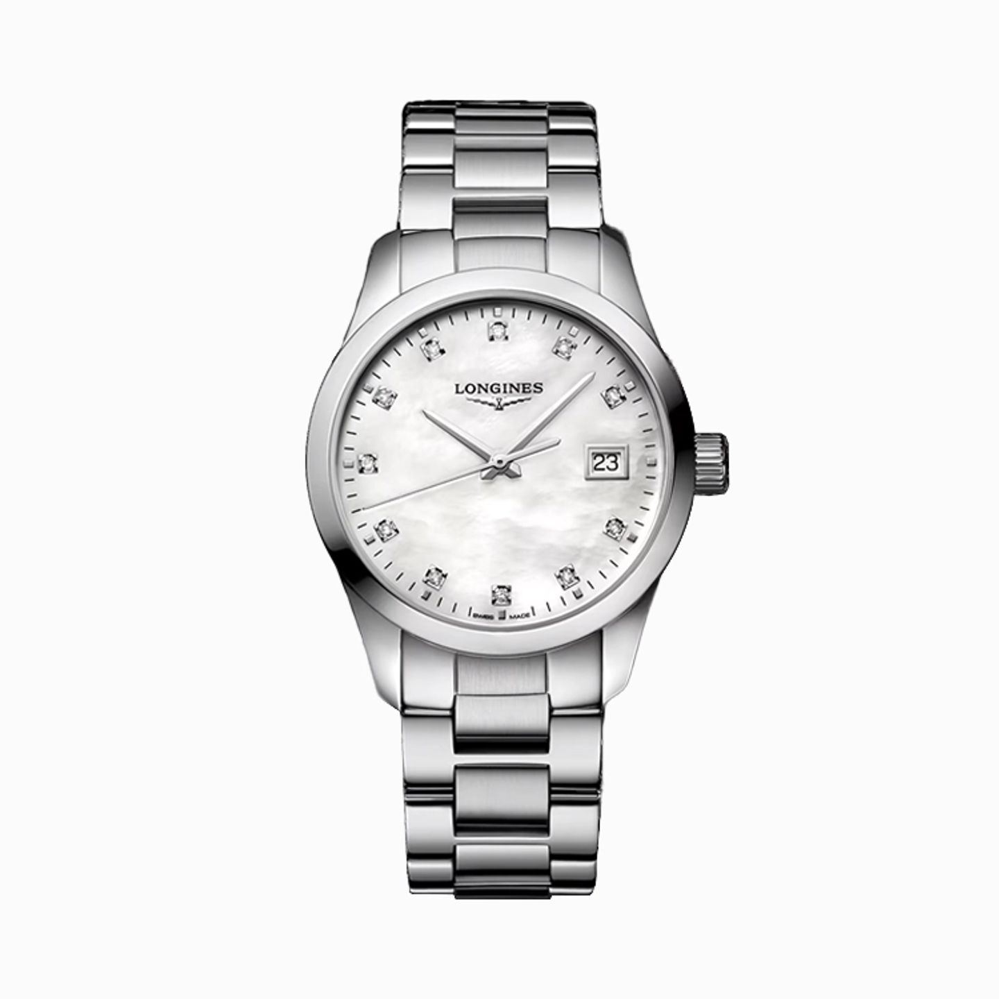 Longines Conquest Classic L2.386.4.87.6 (2025) - Parelmoer wijzerplaat 34mm Staal (1/1)
