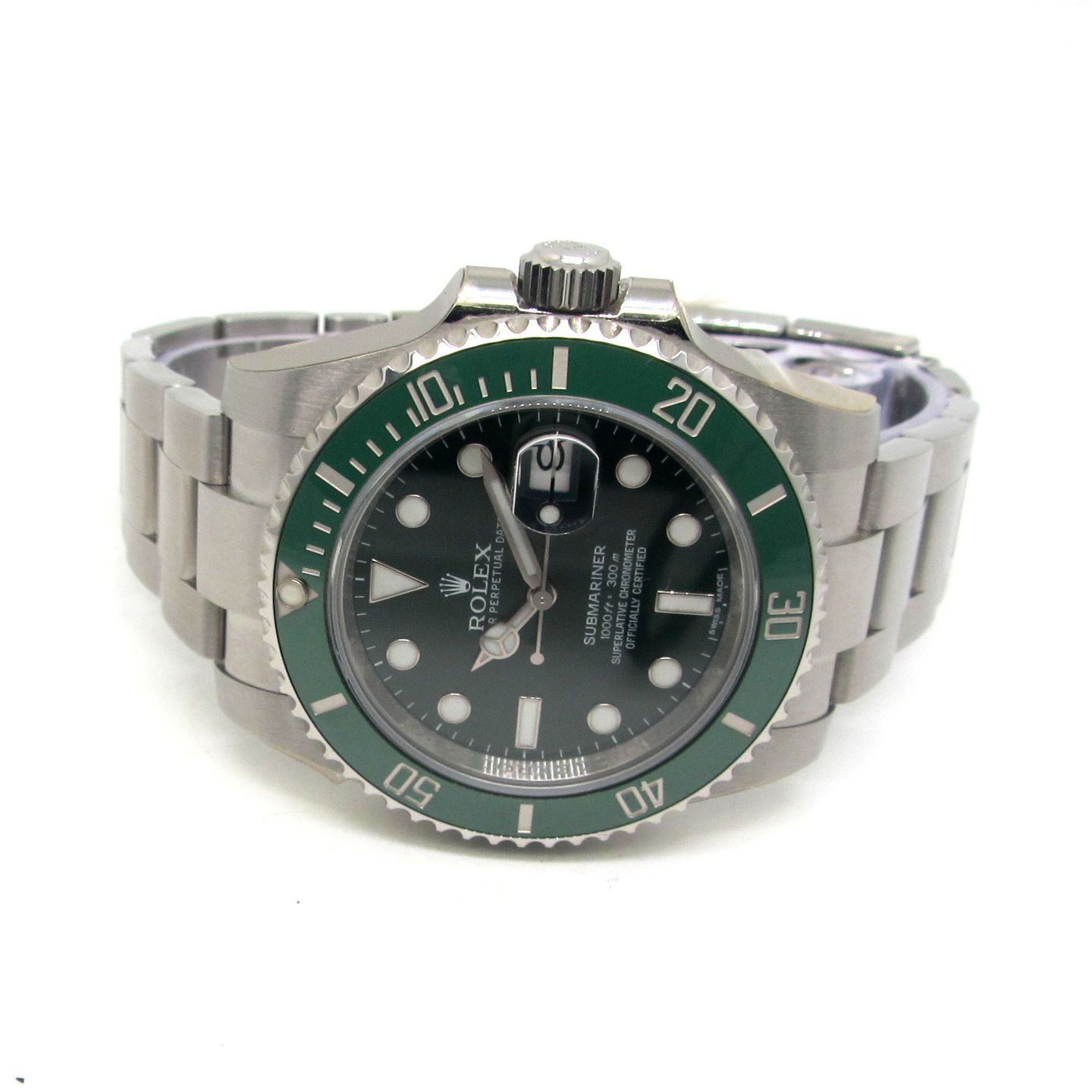 Rolex Submariner Date 116610LV (2015) - Groen wijzerplaat 40mm Staal (2/6)