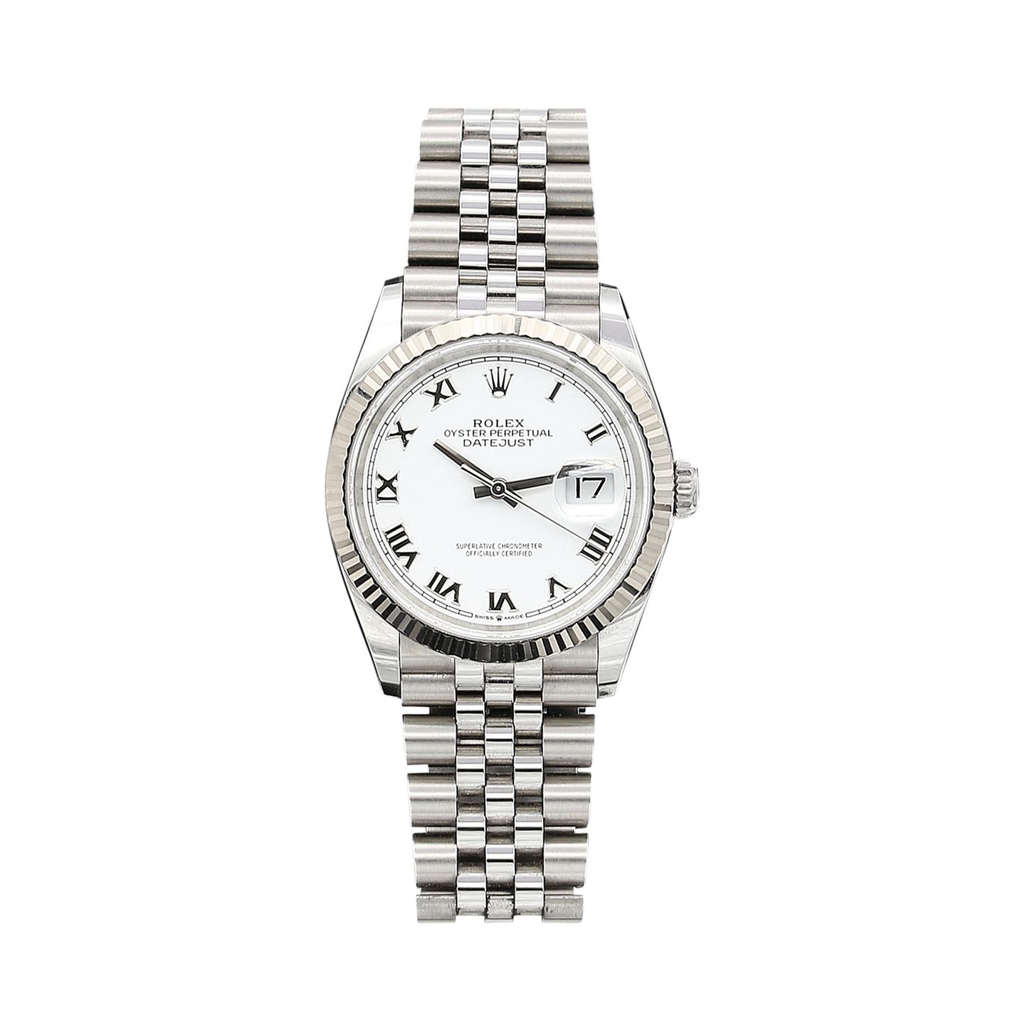 Rolex Datejust 36 126234 (Onbekend (willekeurig serienummer)) - Wit wijzerplaat 36mm Staal (4/8)
