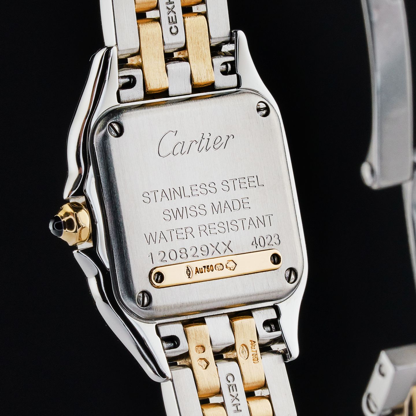 Cartier Panthère W2PN0006 (2017) - White dial 30 mm Gold/Steel case (8/8)