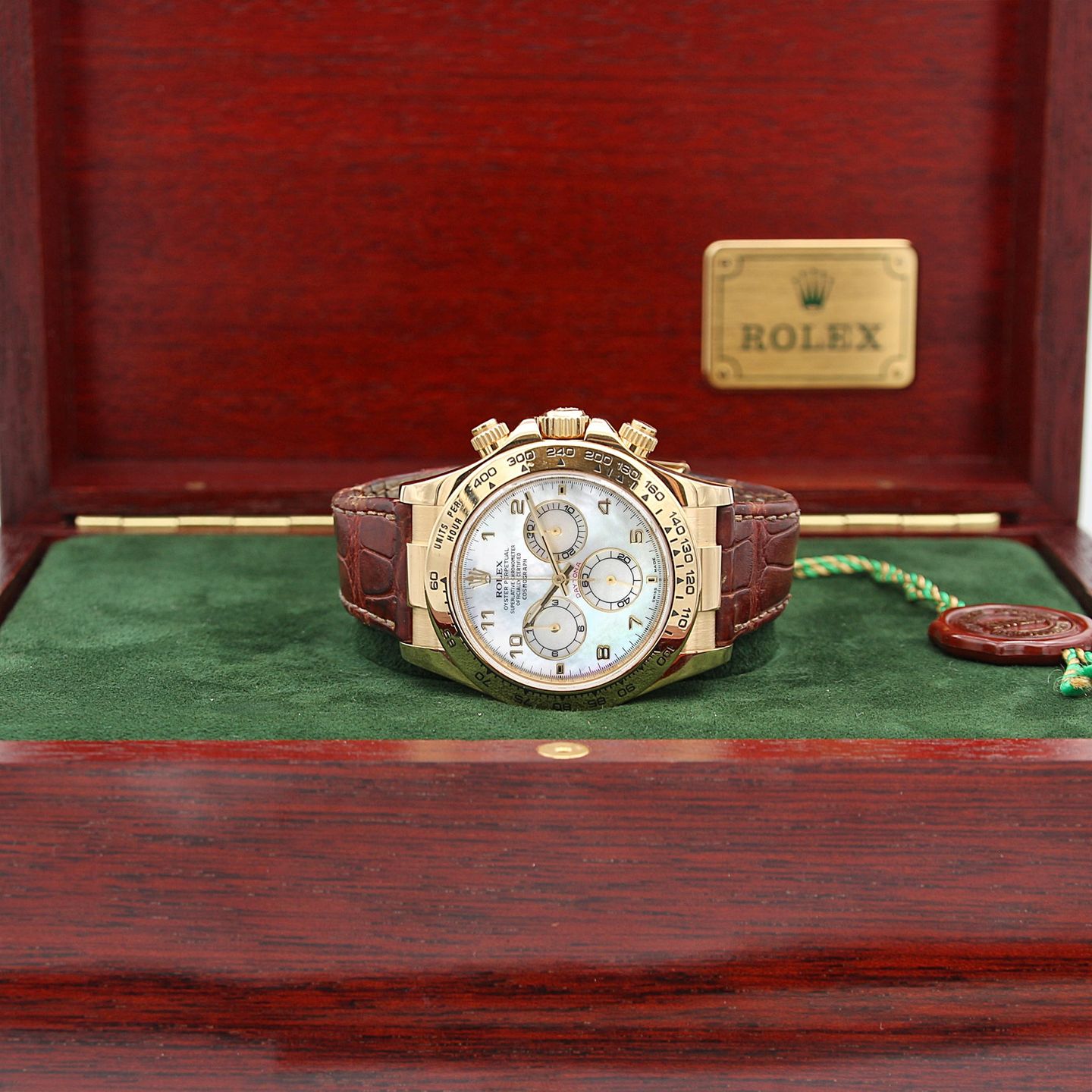 Rolex Daytona 116518 (Unknown (random serial)) - 40 mm Yellow Gold case (1/6)