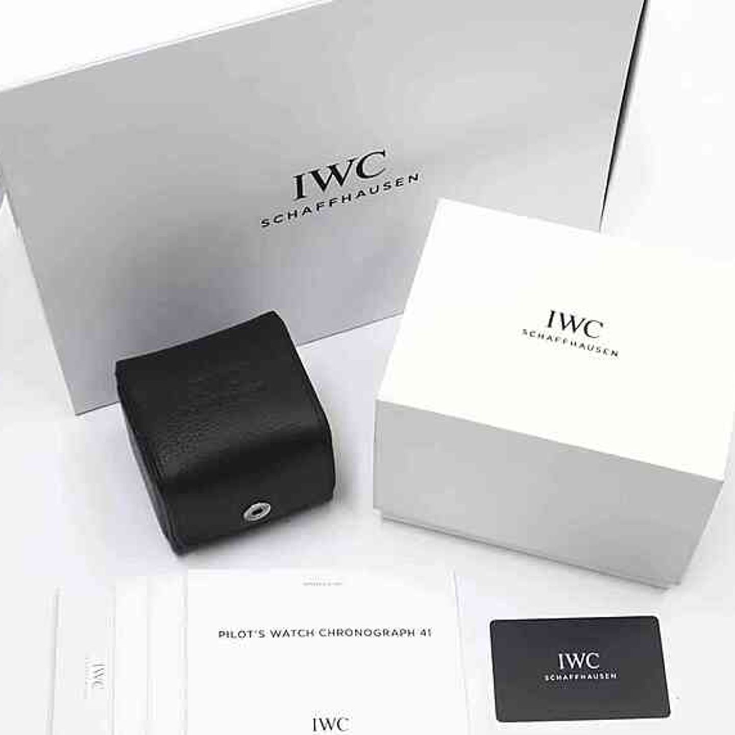 IWC Pilot Chronograph IW388108 (Onbekend (willekeurig serienummer)) - Zwart wijzerplaat 41mm Titanium (6/6)