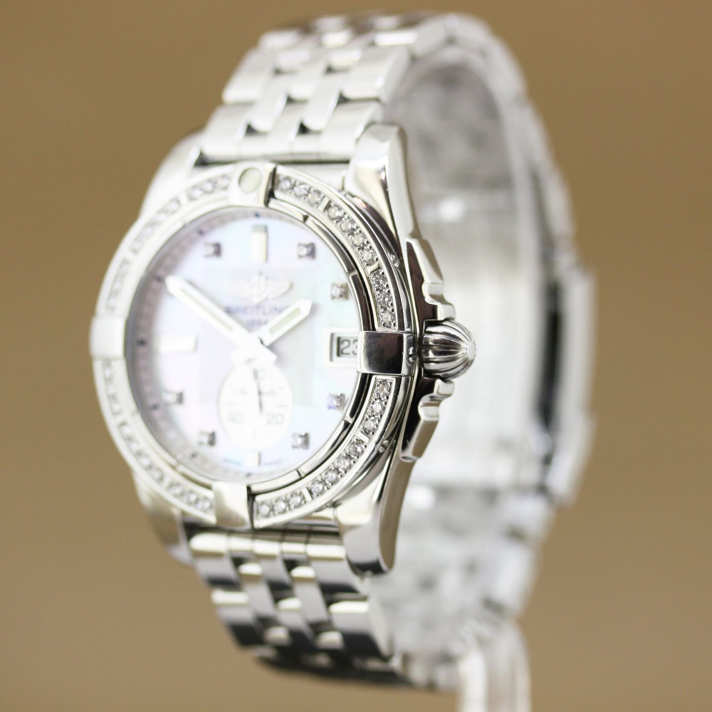 Breitling Galactic 36 A37330 (2011) - Pearl dial 36 mm Steel case (5/8)