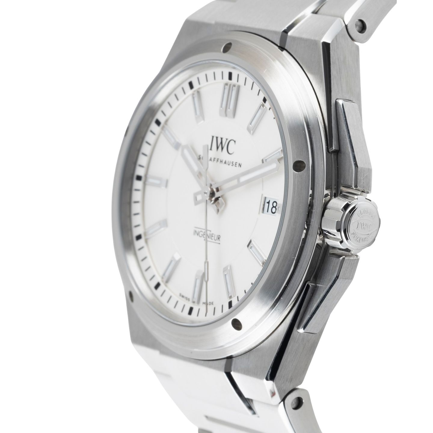 IWC Ingenieur Automatic IW323904 (Unknown (random serial)) - Silver dial 40 mm Steel case (6/8)