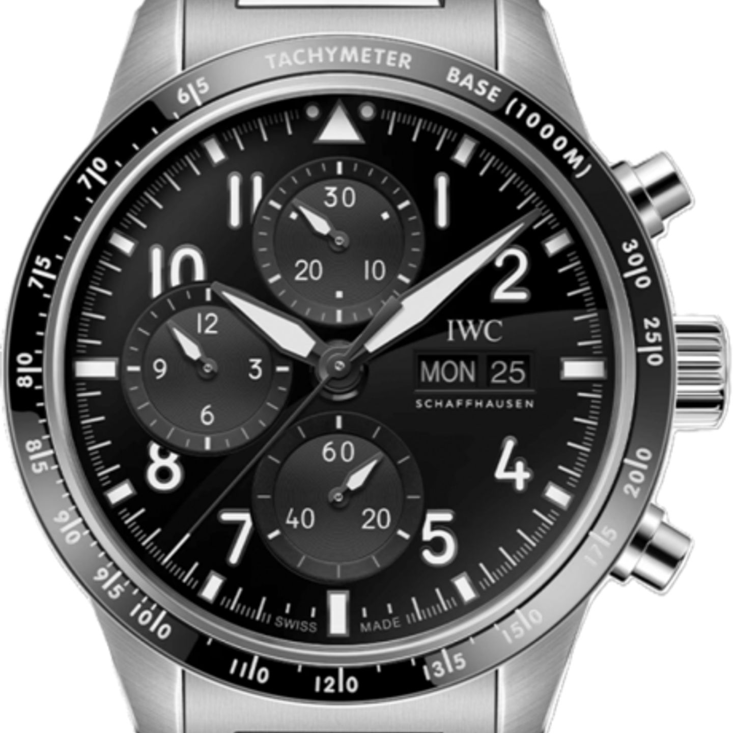 IWC Pilot Chronograph IW388304 (2026) - Black dial 43 mm Titanium case (2/2)