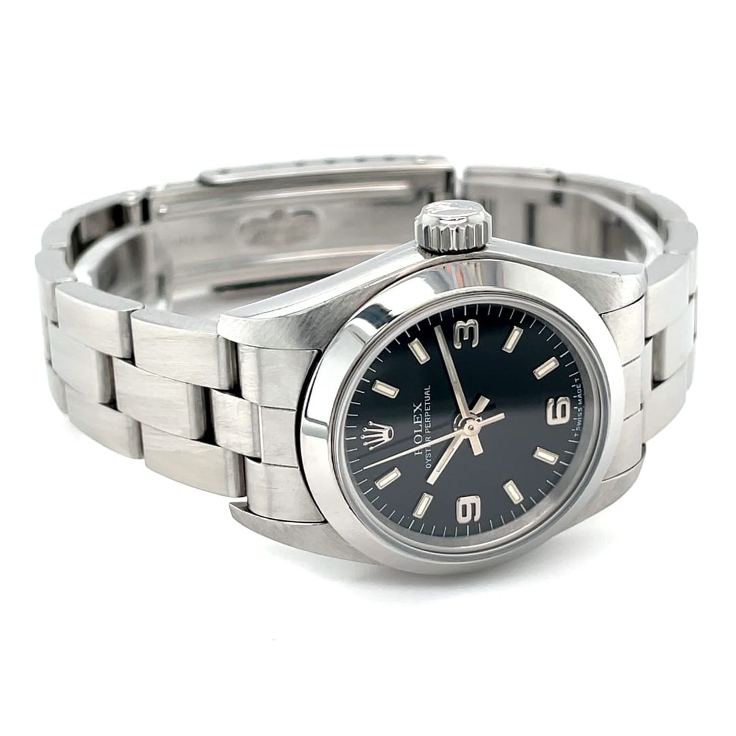 Rolex Oyster Perpetual 67180 (1997) - 26 mm Steel case (7/8)