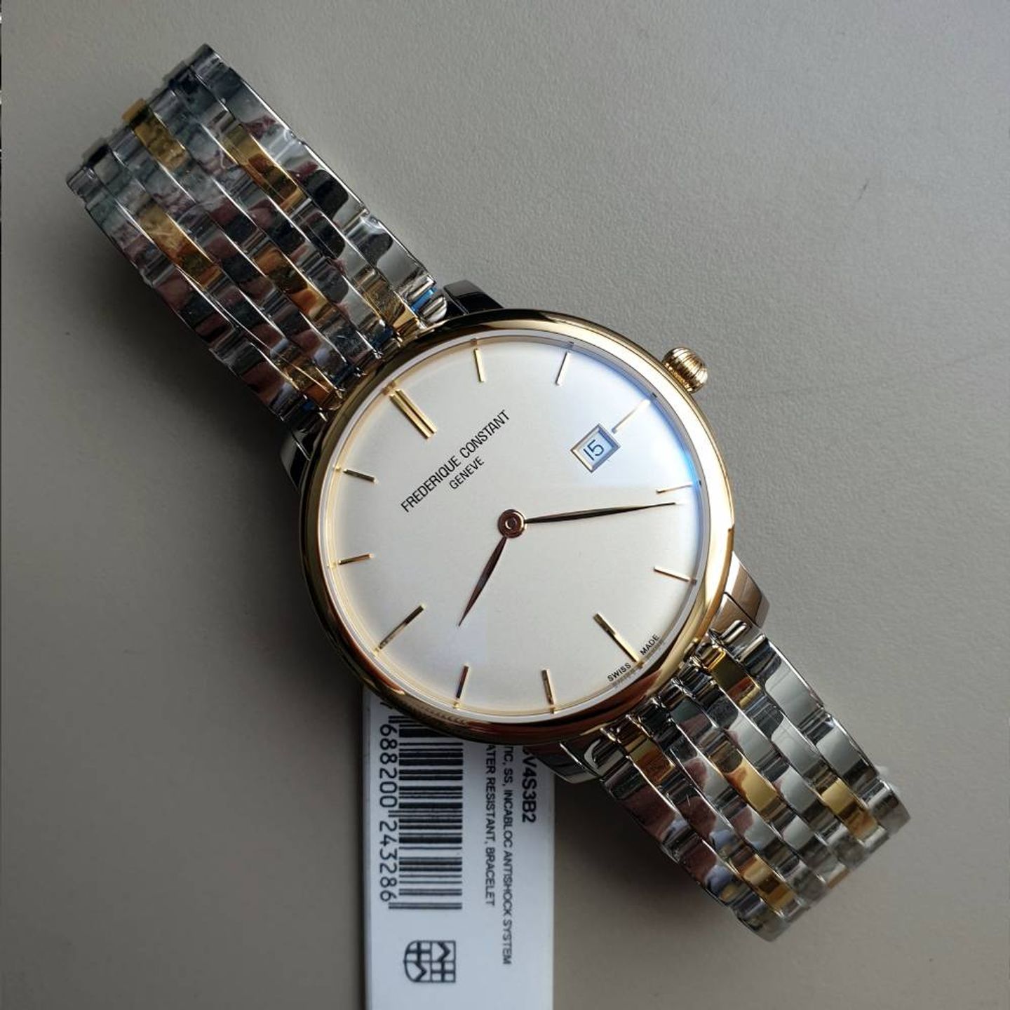 Frederique Constant Slimline Automatic FC-306V4S3B2 (2025) - Silver dial 40 mm Steel case (3/8)