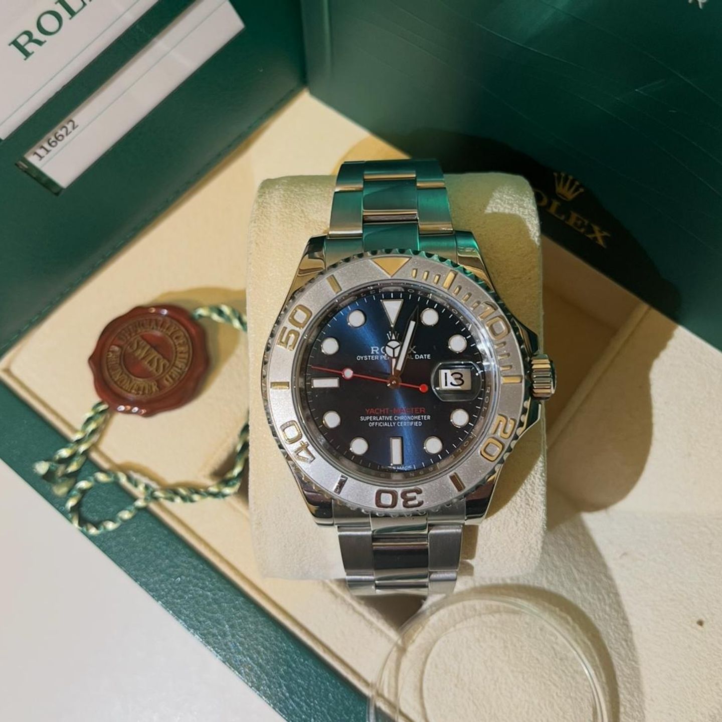 Rolex Yacht-Master 40 116622 (2019) - Blauw wijzerplaat 40mm Staal (4/6)