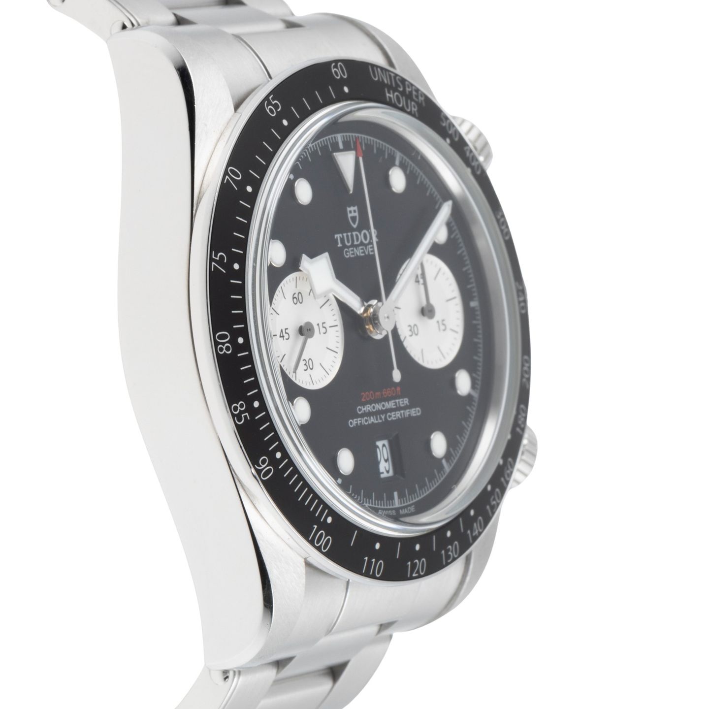 Tudor Black Bay Chrono 79360N (Onbekend (willekeurig serienummer)) - Zwart wijzerplaat 41mm Staal (7/8)