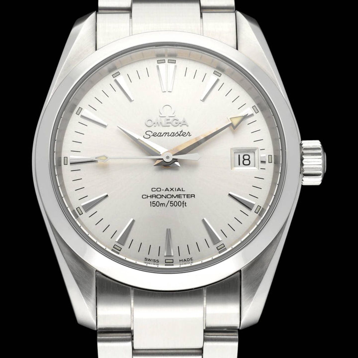 Omega Seamaster Aqua Terra 2504.30.00 (2004) - Zilver wijzerplaat 36mm Staal (1/8)