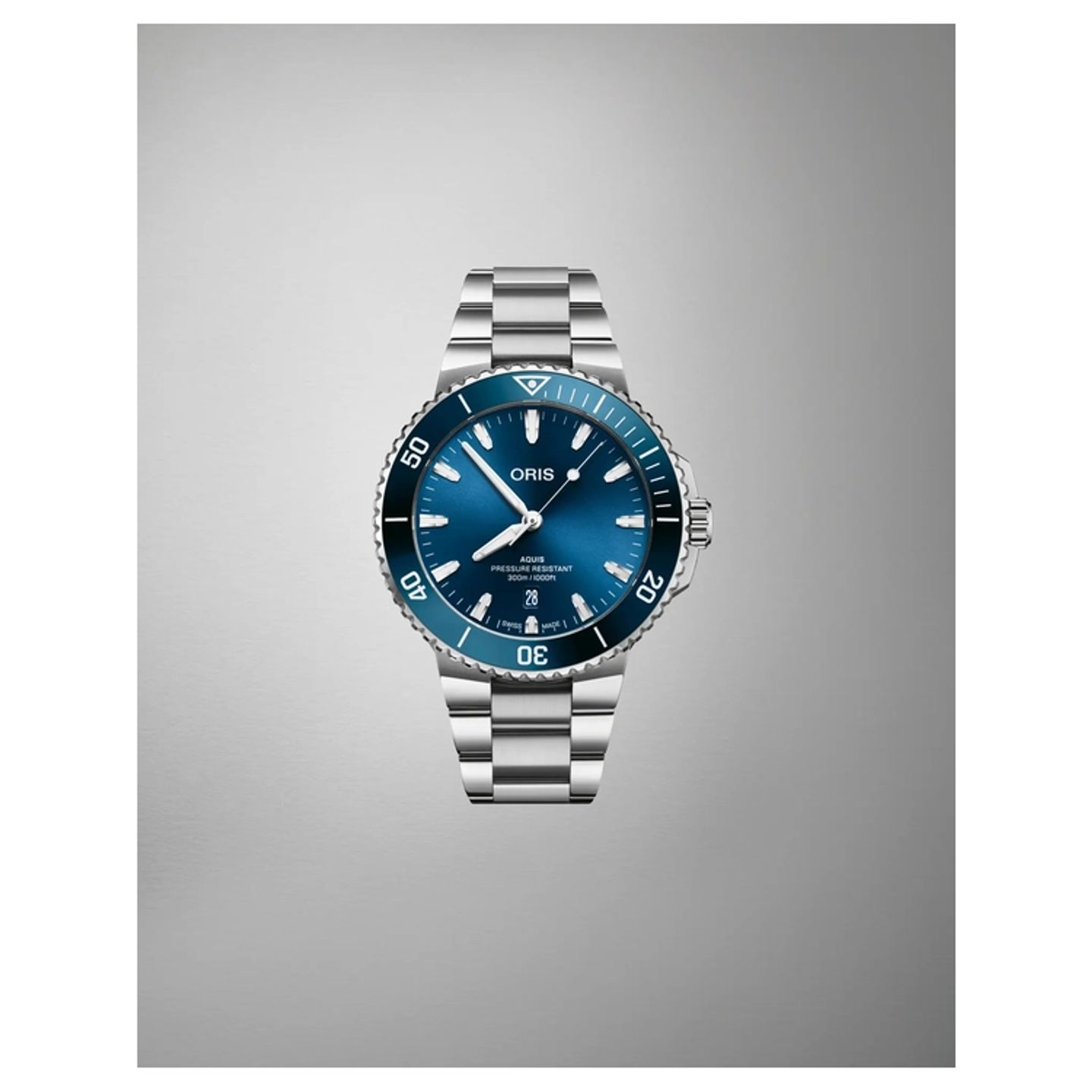 Oris Aquis Date 01 733 7789 4135-07 8 23 04PEB (2025) - Blauw wijzerplaat 44mm Staal (1/1)