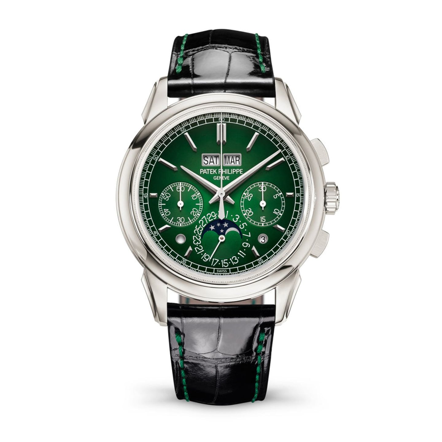 Patek Philippe Perpetual Calendar Chronograph 5270P-014 (2025) - Green dial 41 mm Platinum case (1/1)