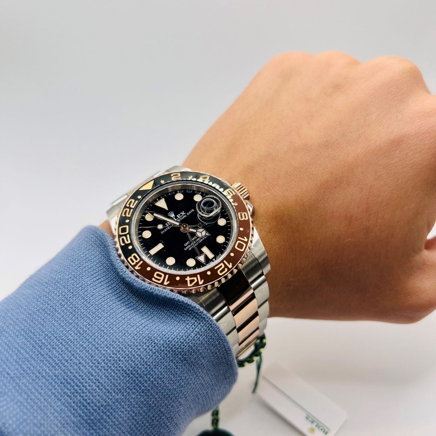 Rolex GMT-Master II 126711CHNR (2020) - Zwart wijzerplaat 40mm Goud/Staal (3/5)