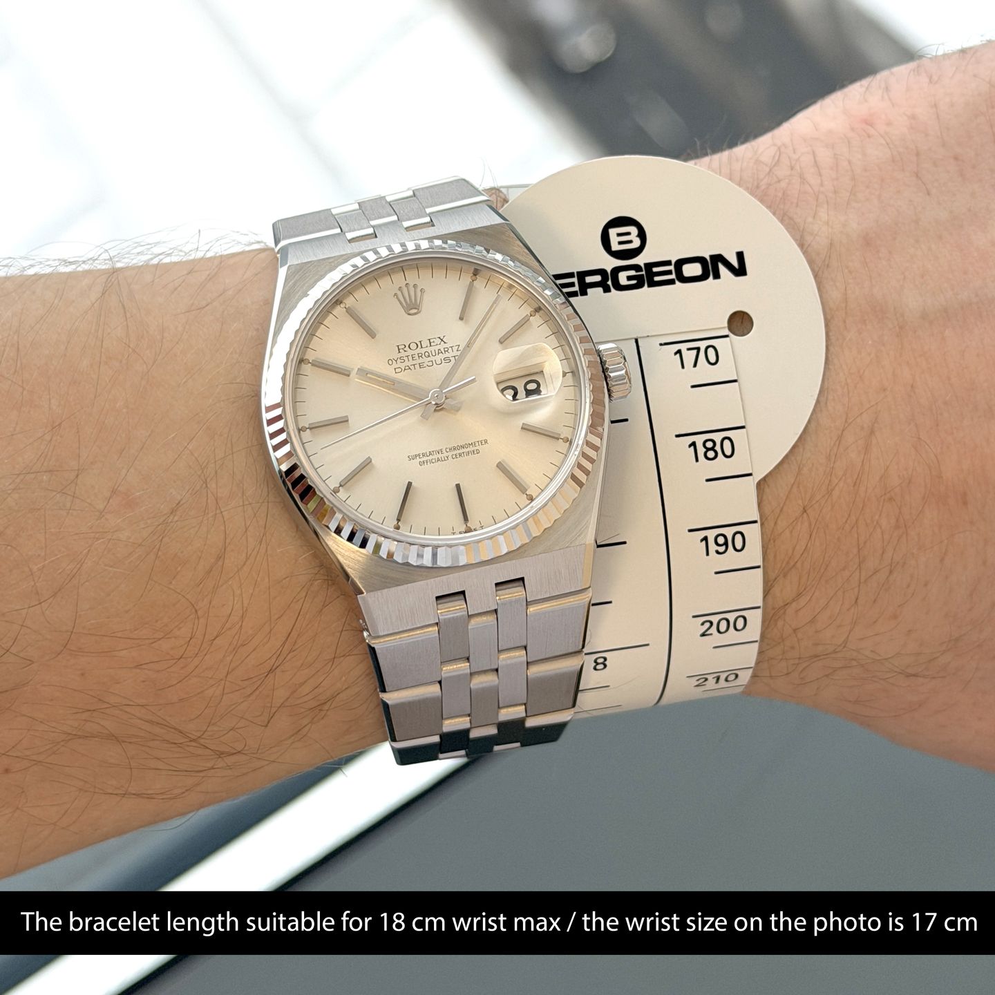 Rolex Datejust Oysterquartz 17014 (1981) - 36 mm Steel case (2/8)