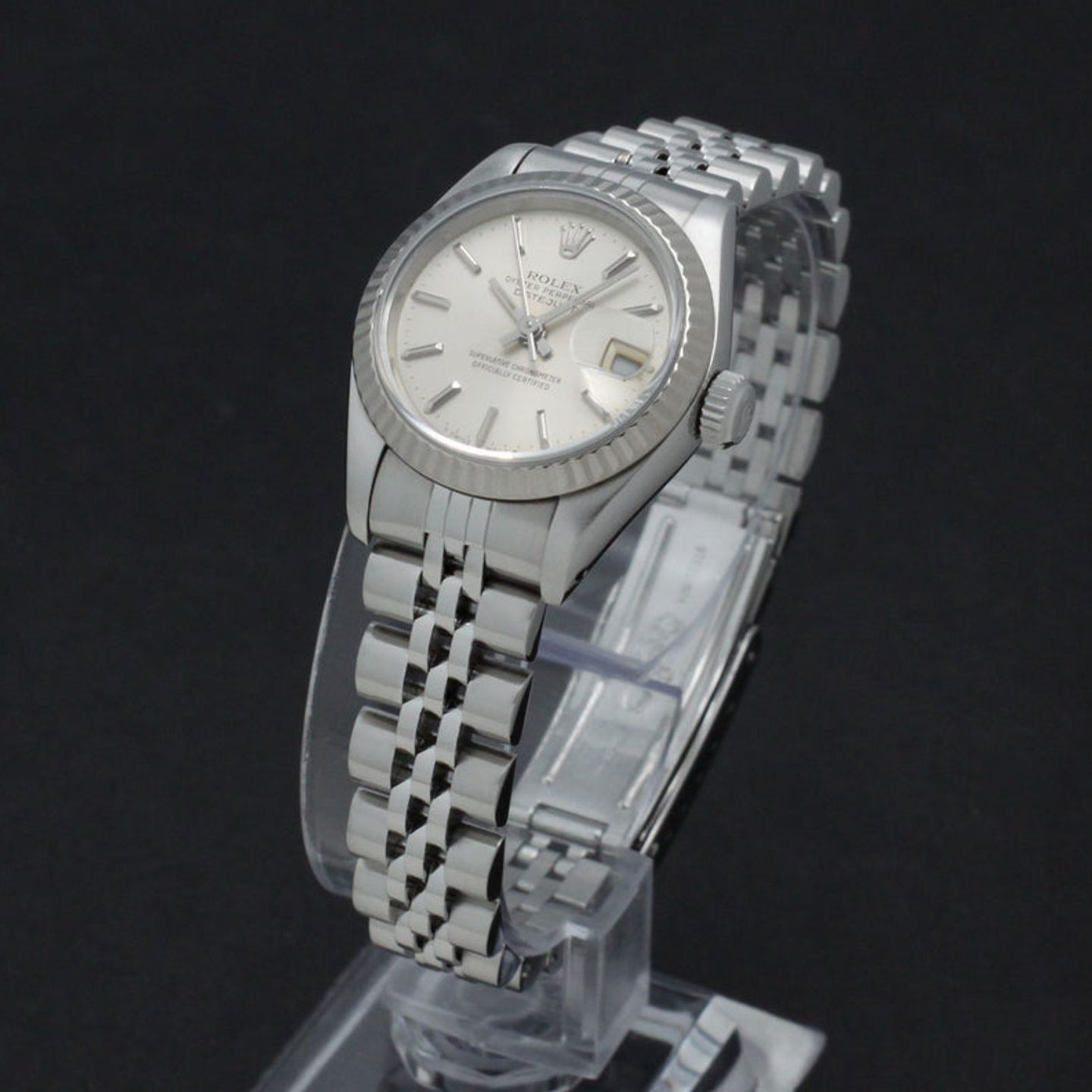 Rolex Lady-Datejust 69174 (1993) - Zilver wijzerplaat 26mm Staal (5/7)