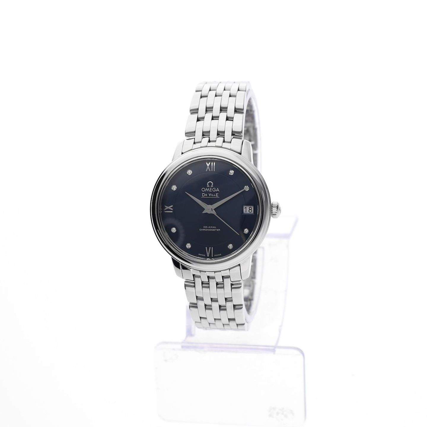 Omega De Ville Prestige 424.10.33.20.53.001 (2021) - Blue dial 33 mm Steel case (1/8)