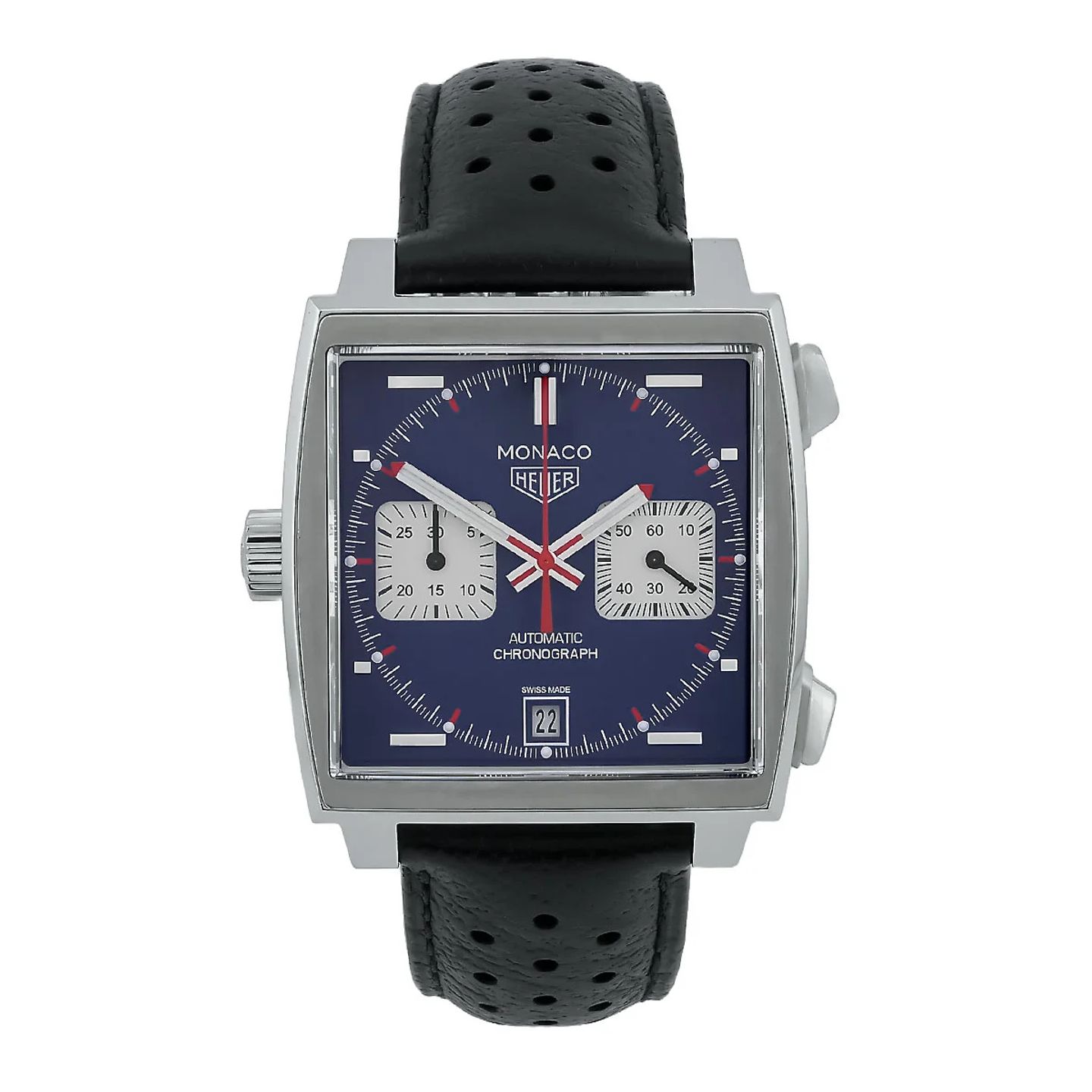 TAG Heuer Monaco Calibre 11 CAW211P.FC6356 (2015) - Blue dial 39 mm Steel case (1/8)