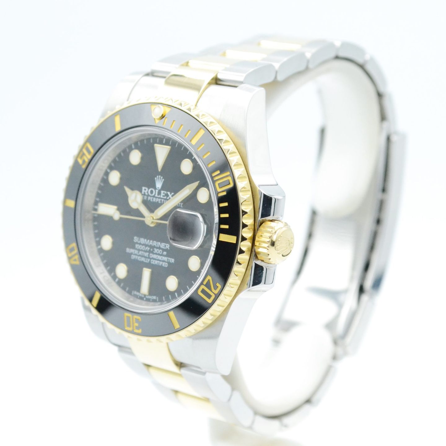 Rolex Submariner Date 116613LN (2014) - Black dial 40 mm Gold/Steel case (2/7)