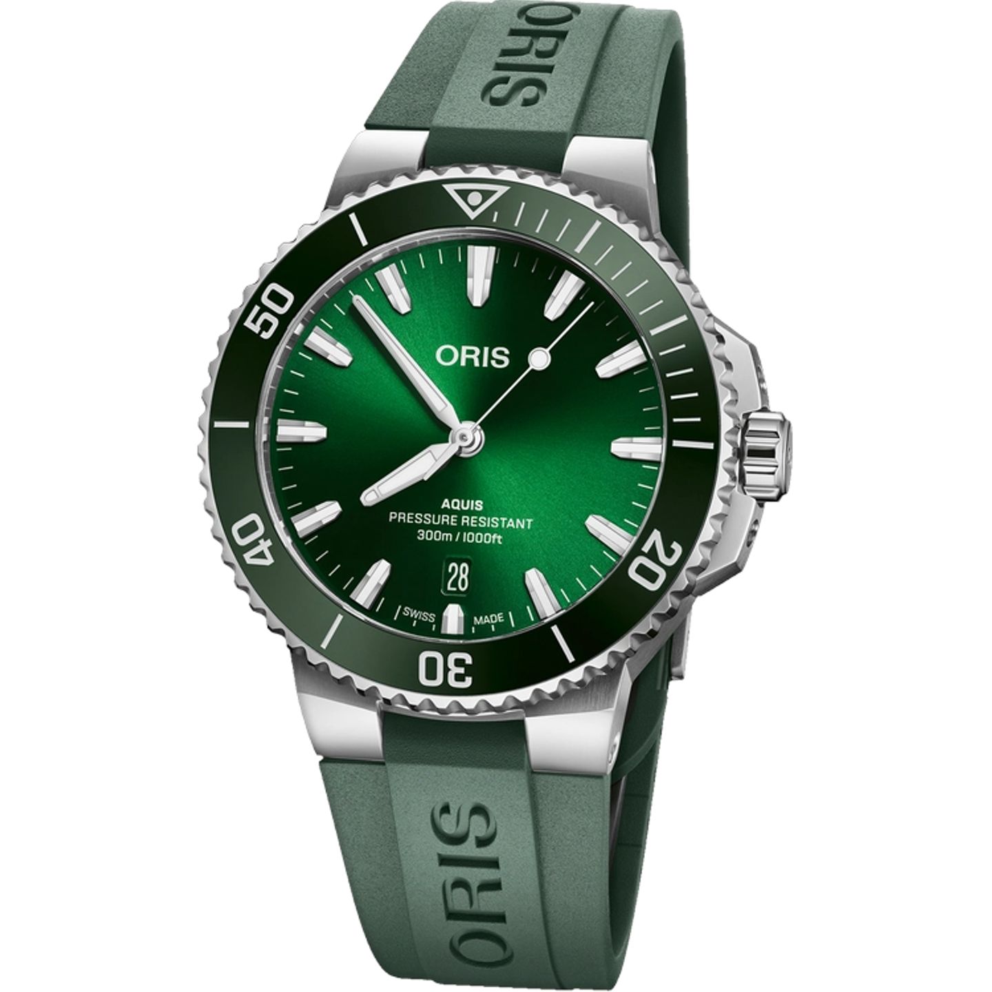 Oris Aquis Date 01 733 7787 4157 07 4 22 37FC (2026) - Green dial 42 mm Steel case (1/1)