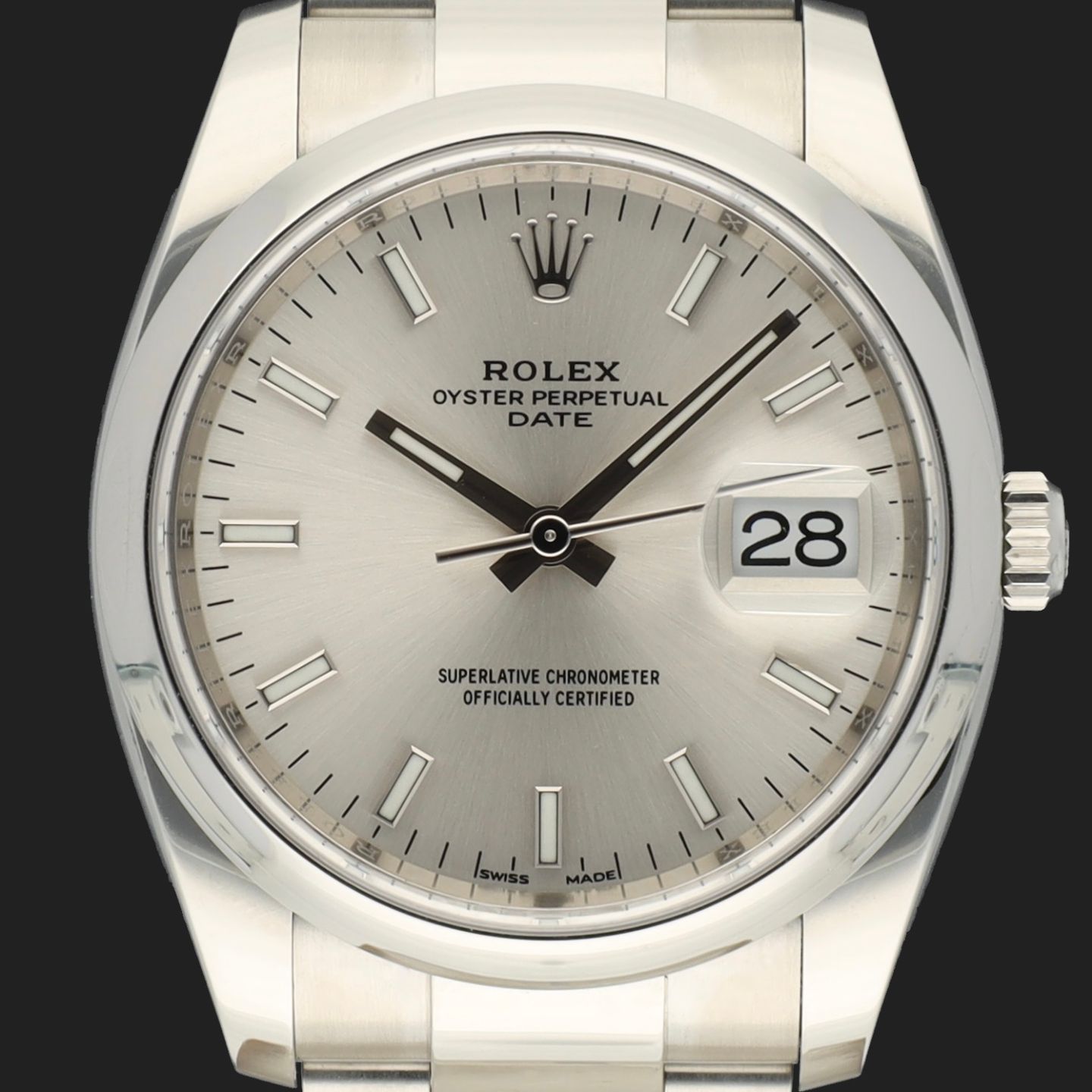 Rolex Oyster Perpetual Date 115200 (2021) - 34mm Staal (2/4)