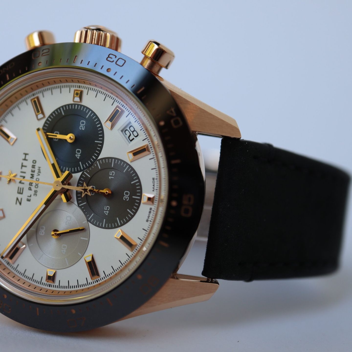 Zenith Chronomaster Sport 18.3100.3600/69.C920 (2023) - Wit wijzerplaat 41mm Roségoud (5/8)