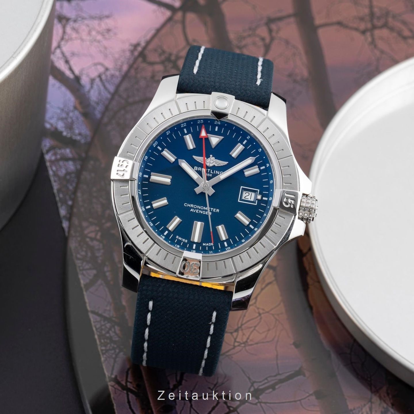 Breitling Avenger A32395101C1X1 (Unknown (random serial)) - Blue dial 43 mm Steel case (3/8)