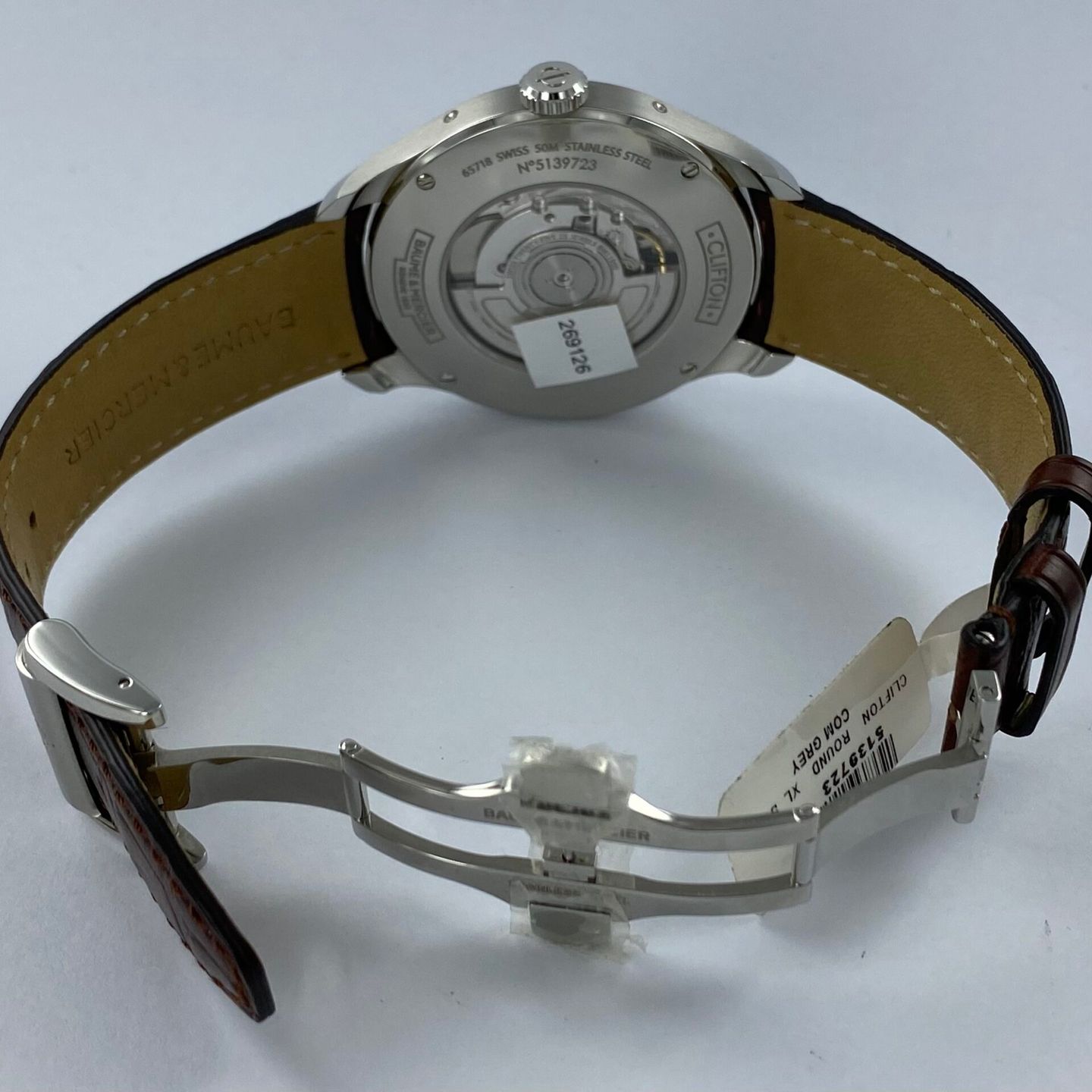 Baume & Mercier Clifton M0A10213 (Unknown (random serial)) - Grey dial 43 mm Steel case (6/6)