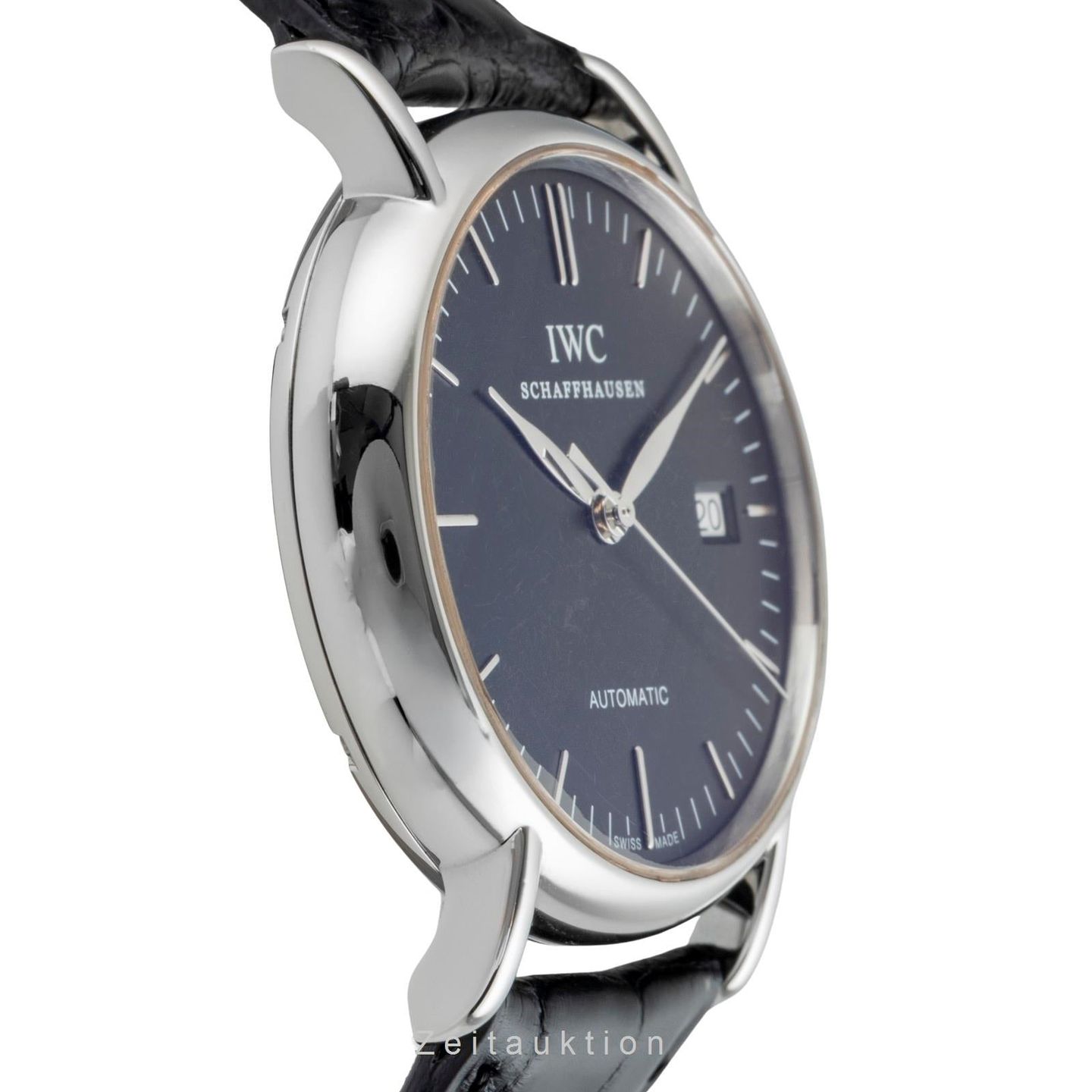 IWC Portofino Automatic IW356308 (Onbekend (willekeurig serienummer)) - Zwart wijzerplaat 39mm Staal (6/8)