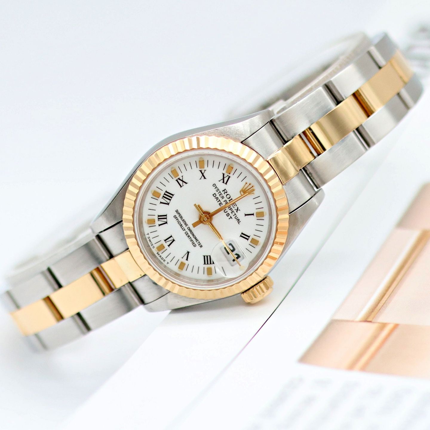 Rolex Lady-Datejust 69173 (Onbekend (willekeurig serienummer)) - 26mm Goud/Staal (7/8)