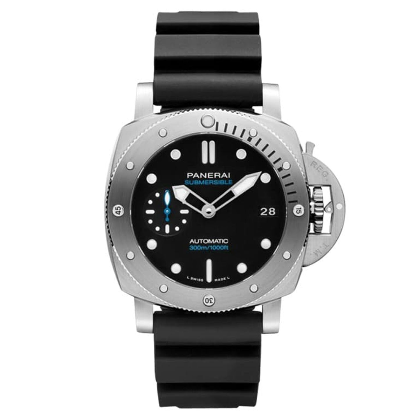 Panerai Luminor Submersible PAM00973 (2023) - Zwart wijzerplaat 42mm Staal (1/1)