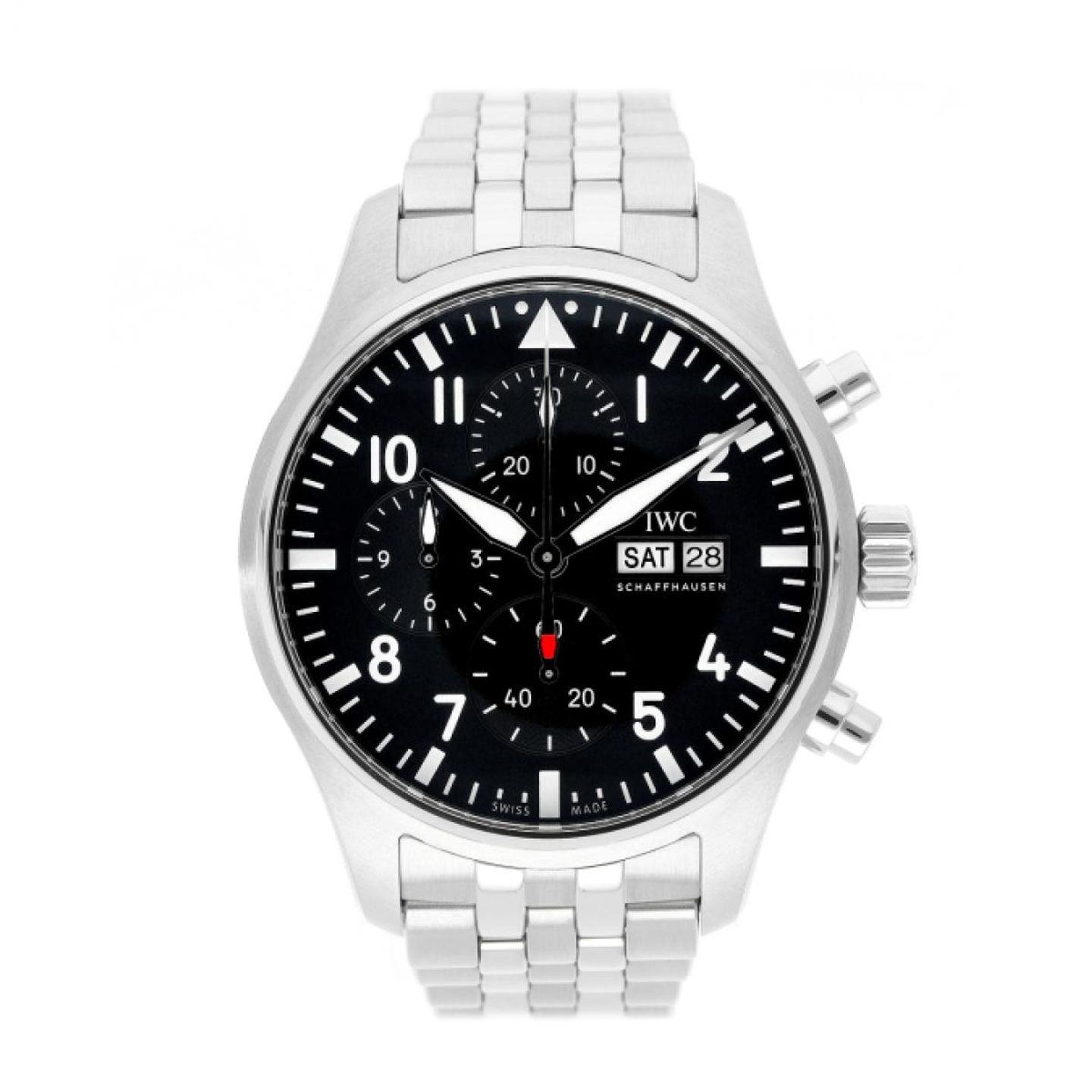 IWC Pilot Chronograph IW378002 (2025) - Black dial 43 mm Steel case (1/5)
