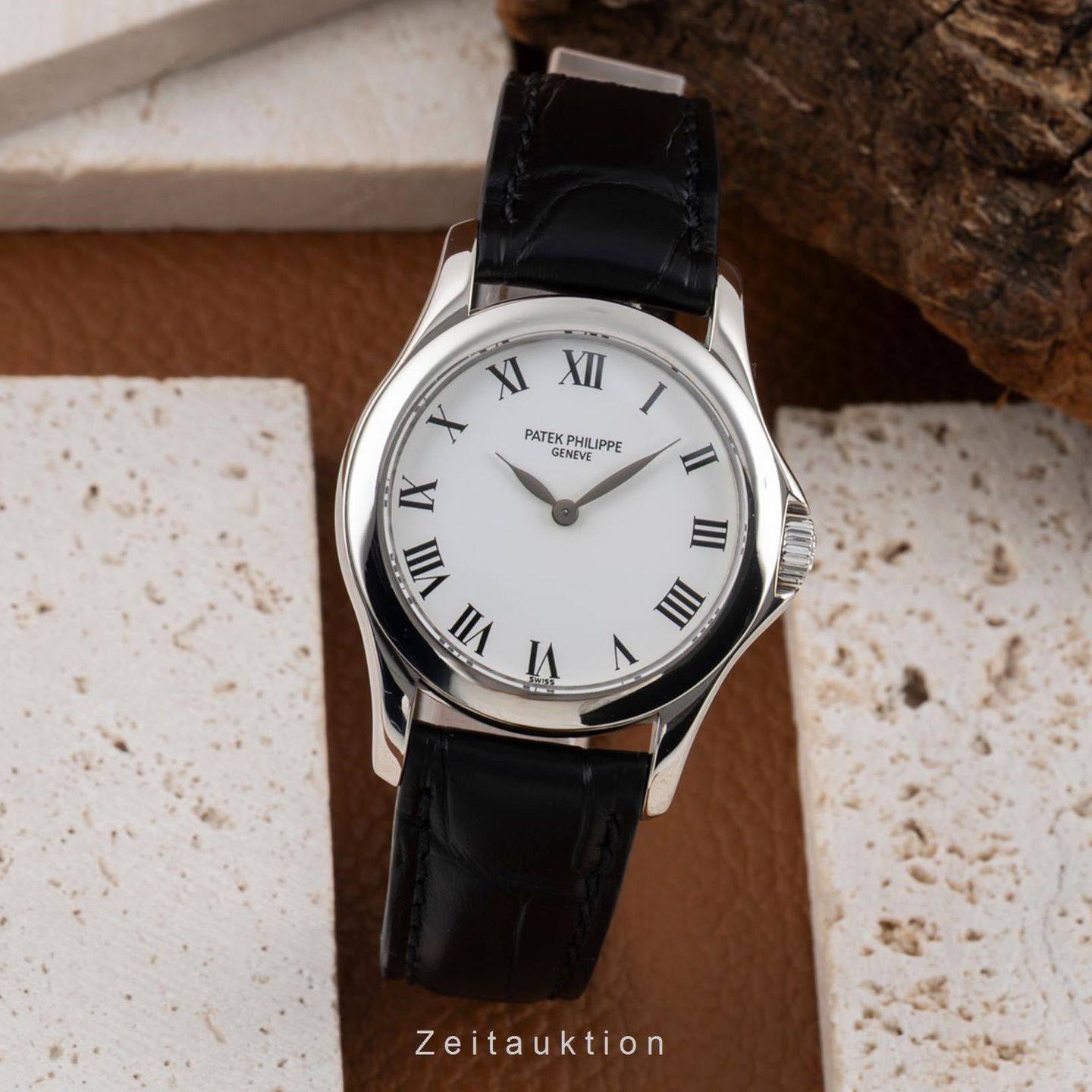 Patek Philippe Calatrava 4905 (2000) - White dial 28 mm White Gold case (3/8)
