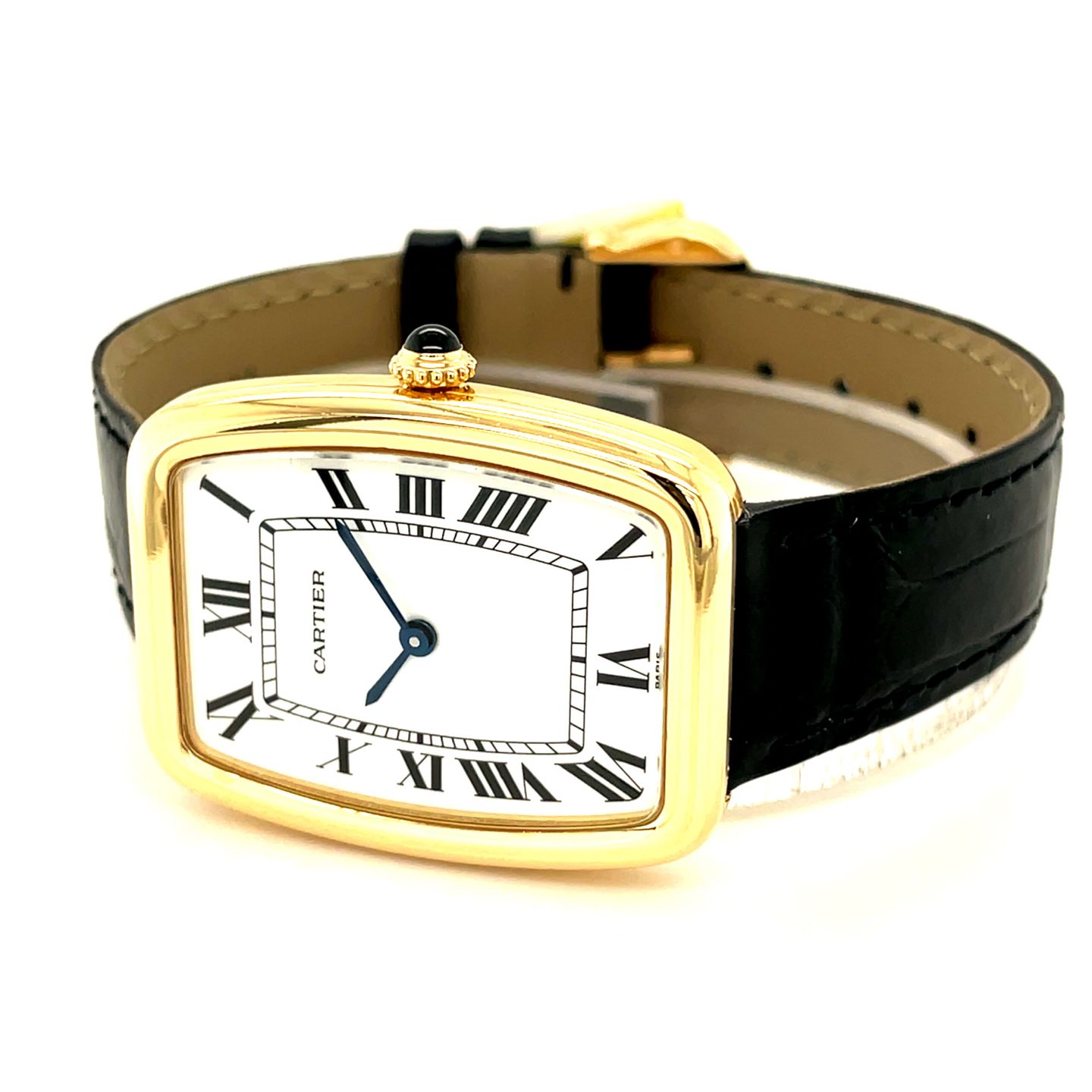 Cartier Vintage 78101 (Unknown (random serial)) - White dial 32 mm Yellow Gold case (6/8)