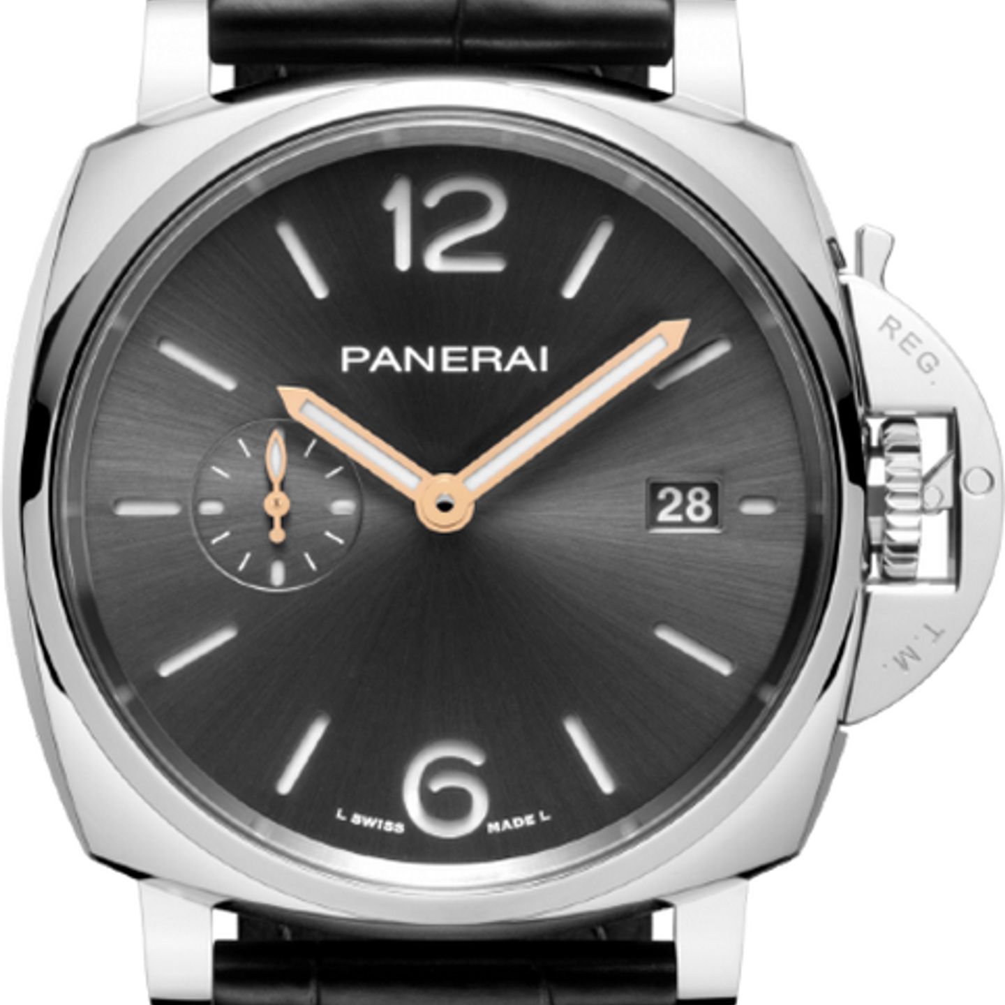 Panerai Luminor Due PAM01250 (2026) - Grijs wijzerplaat 42mm Staal (2/2)